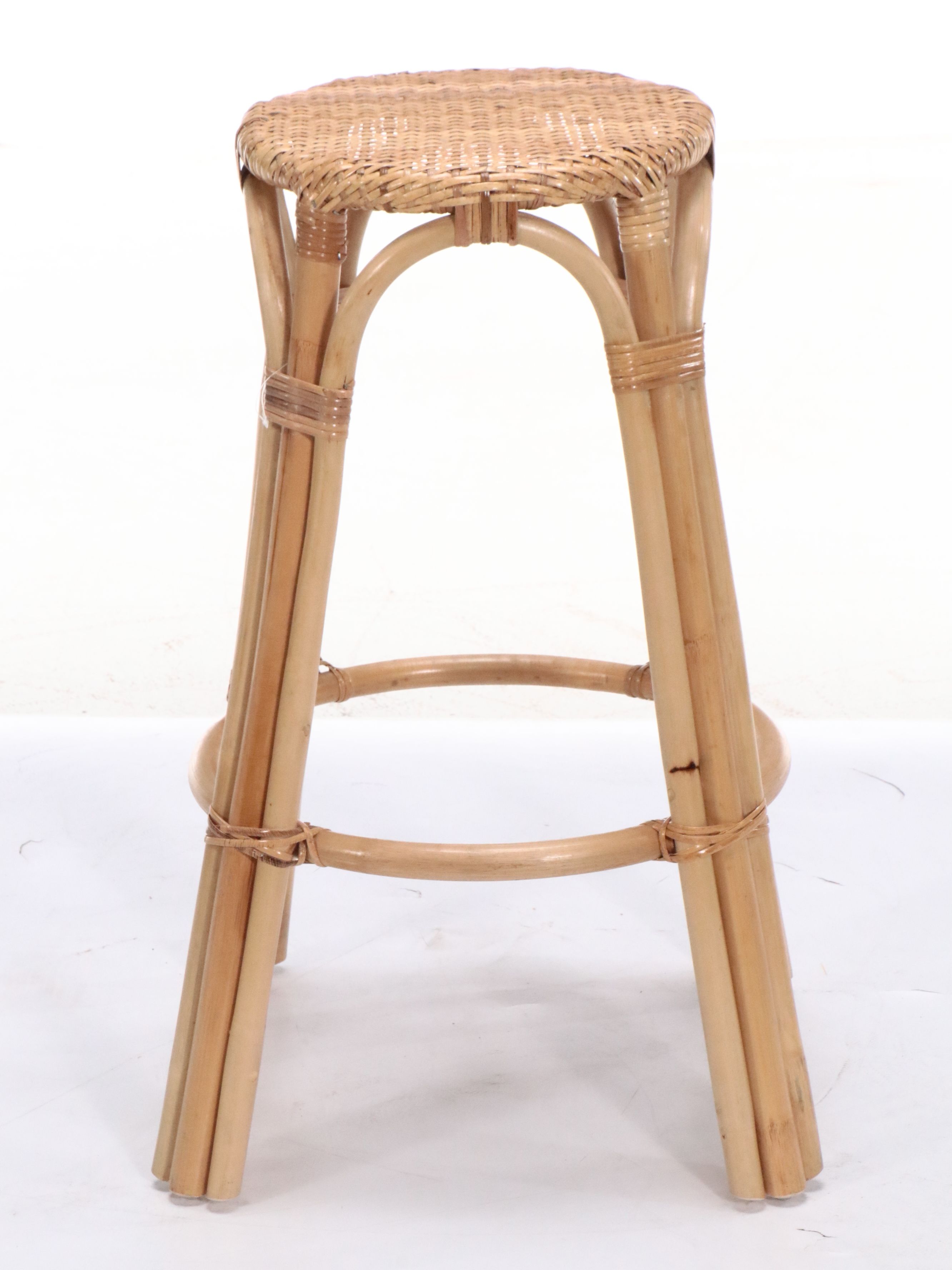 Set of Four Rattan Barstools