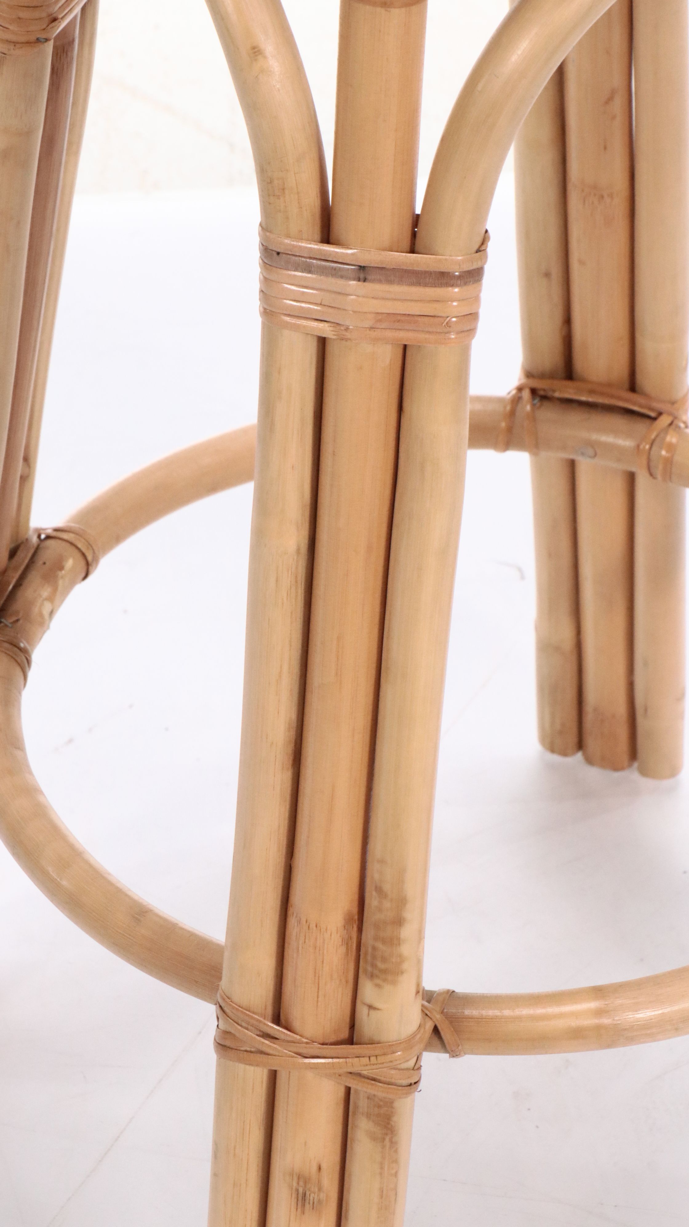 Set of Four Rattan Barstools