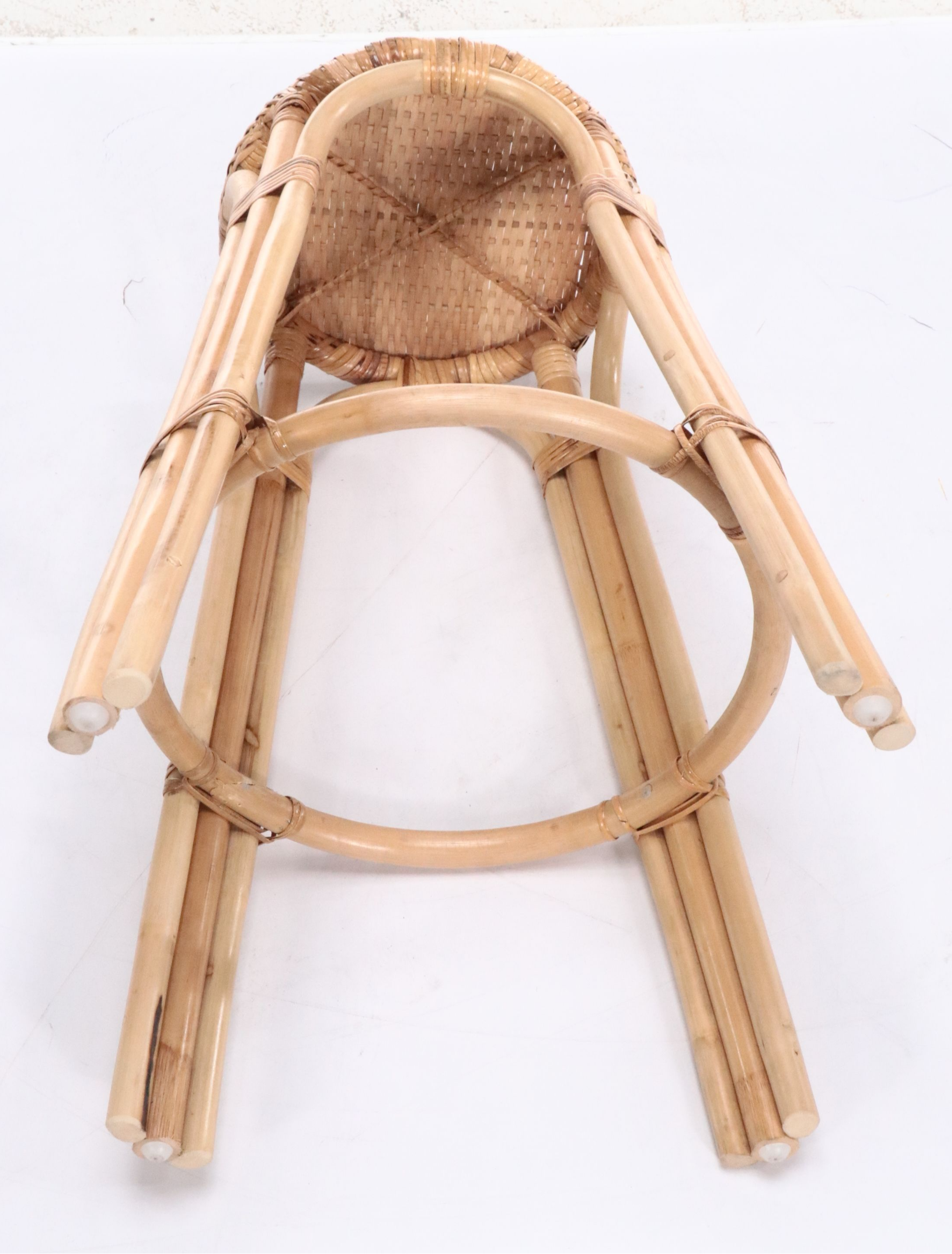 Set of Four Rattan Barstools