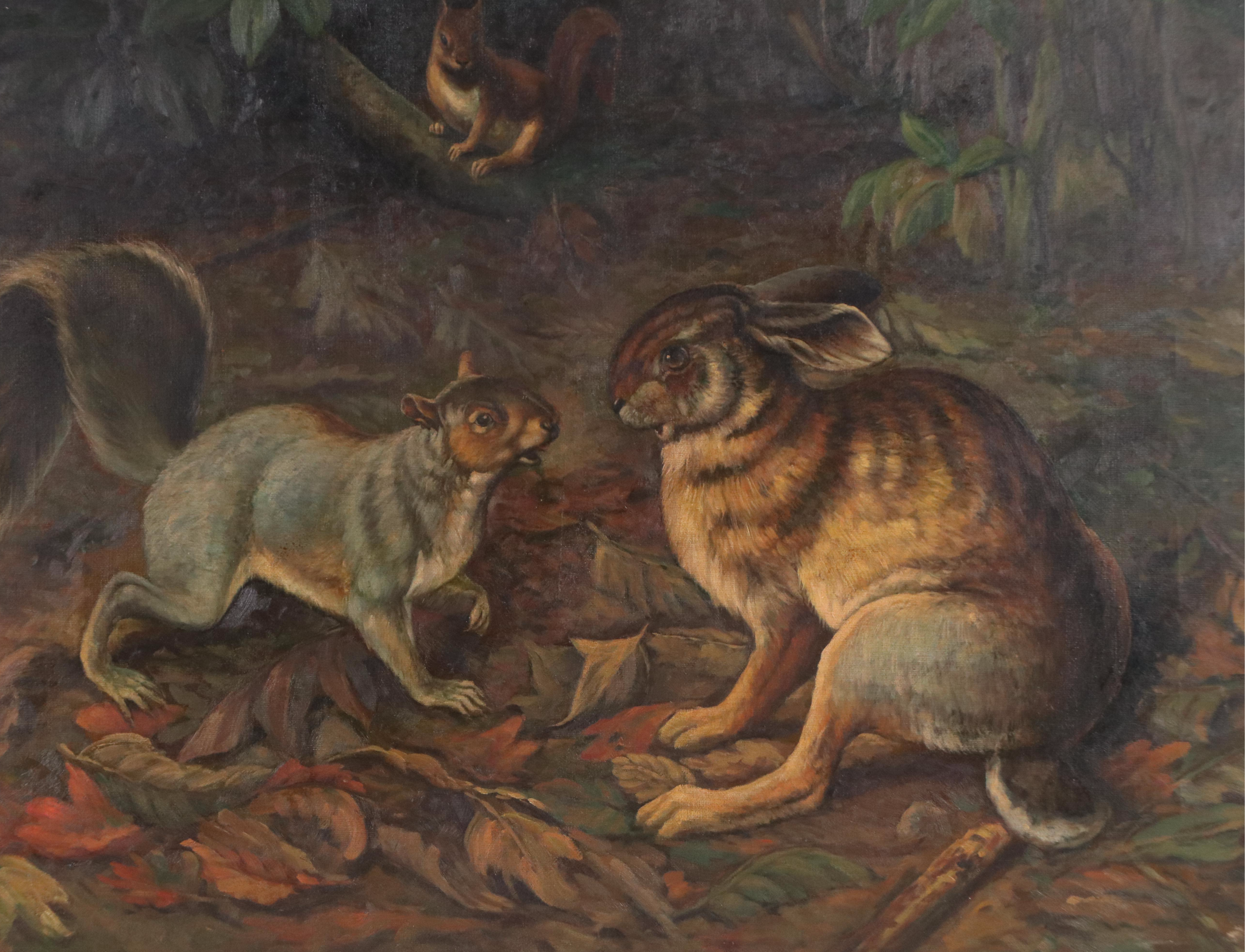 After William Holbrook Beard Embellished Giclée "The Gossips"