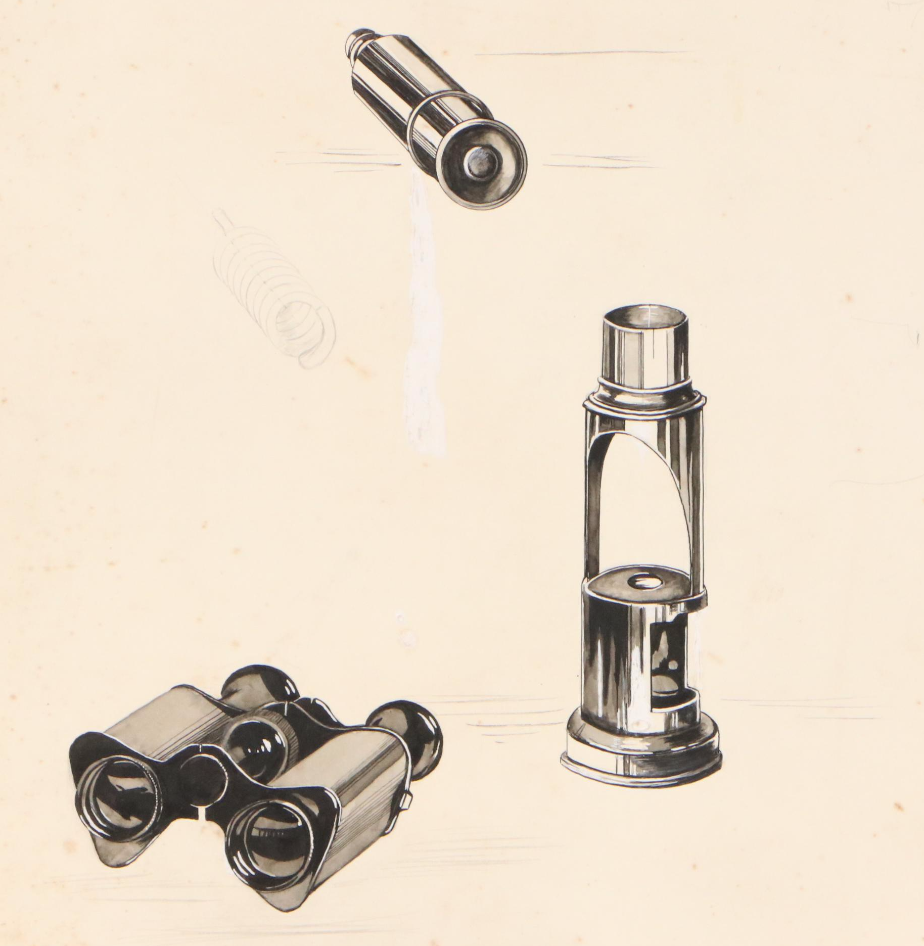 Harvey Shepard and David Templeton Graphite Portrait Drawings and More, 20th C.