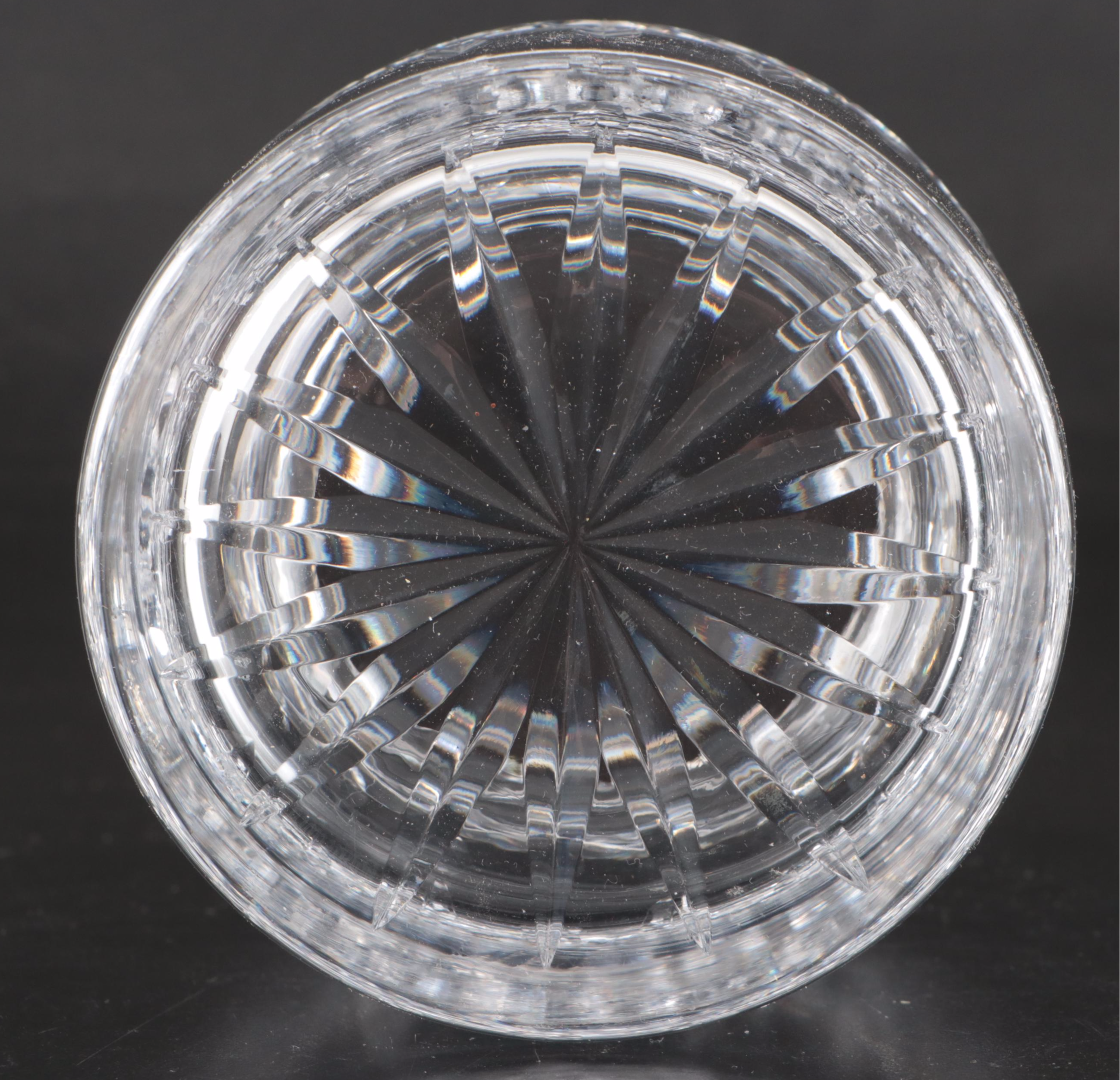 Waterford "Lismore" Biscuit Barrel and "Dolmen" Footed Bowls