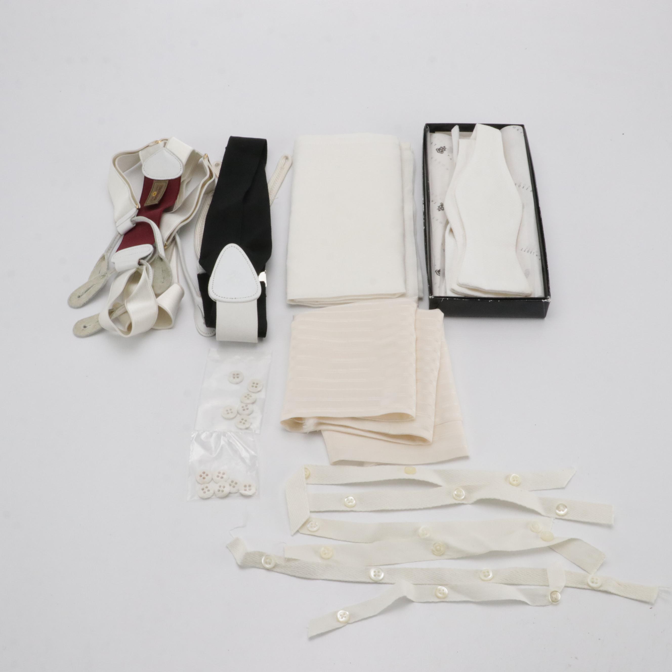 Men's Hickey-Freeman Black Wool Tailcoat & Dress Pants W Other Pique Vest & More