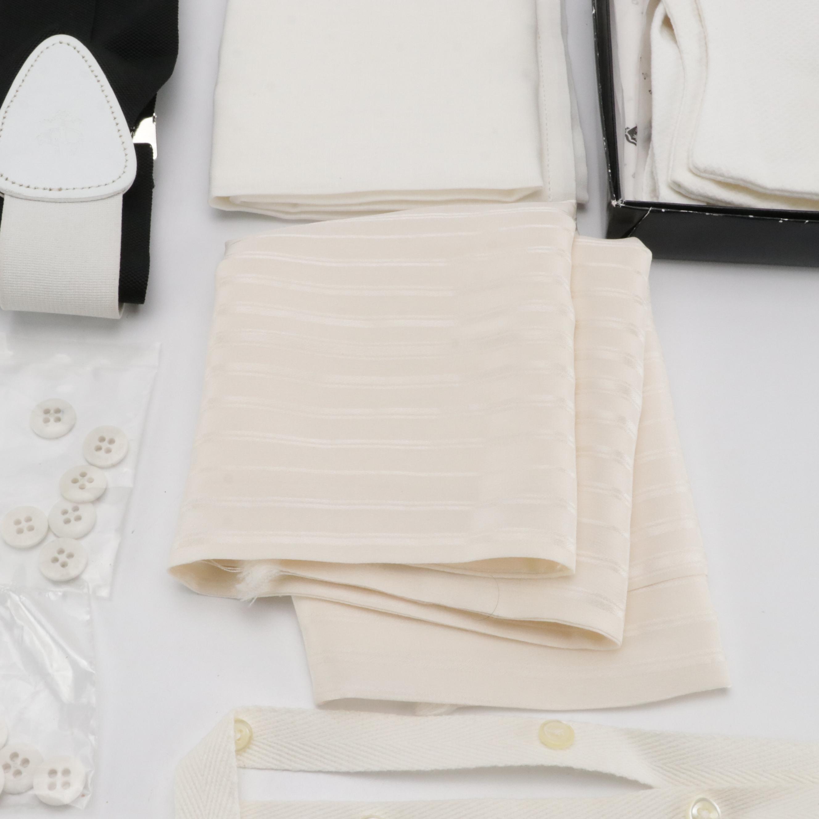 Men's Hickey-Freeman Black Wool Tailcoat & Dress Pants W Other Pique Vest & More