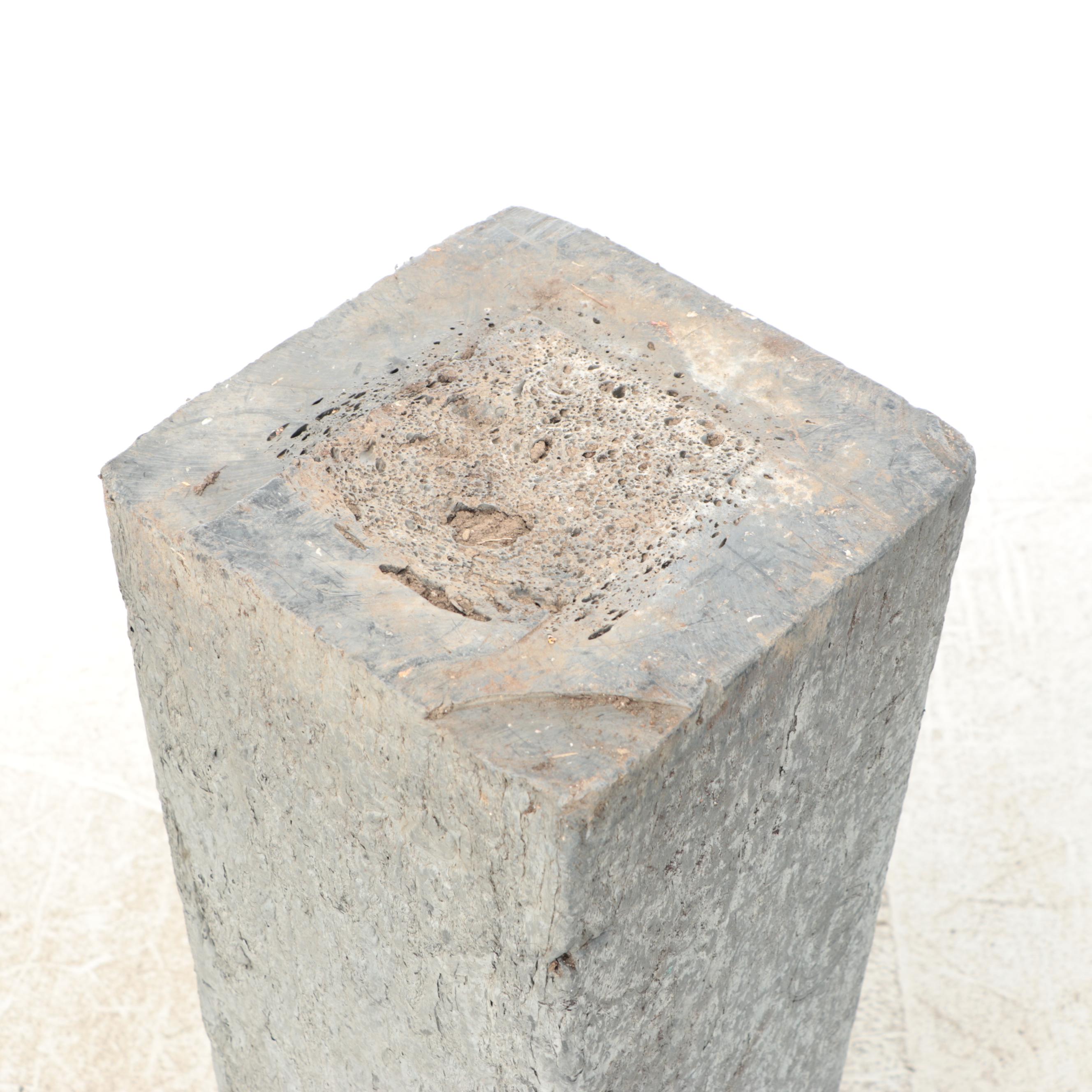Textured Concrete Rectangular Plinths