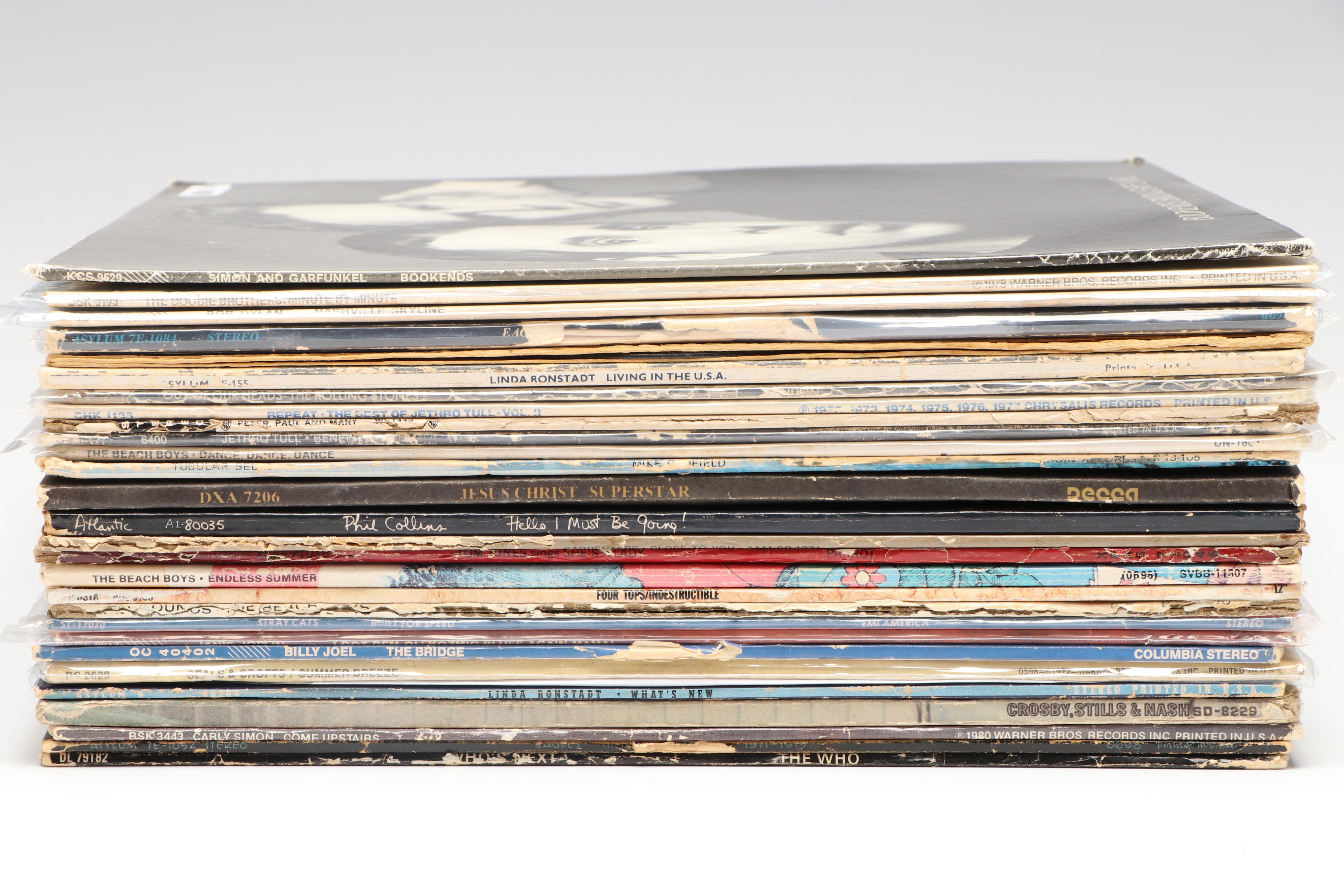 Simon & Garfunkel, The Rolling Stones, Bob Dylan, and More Vinyl Record Albums