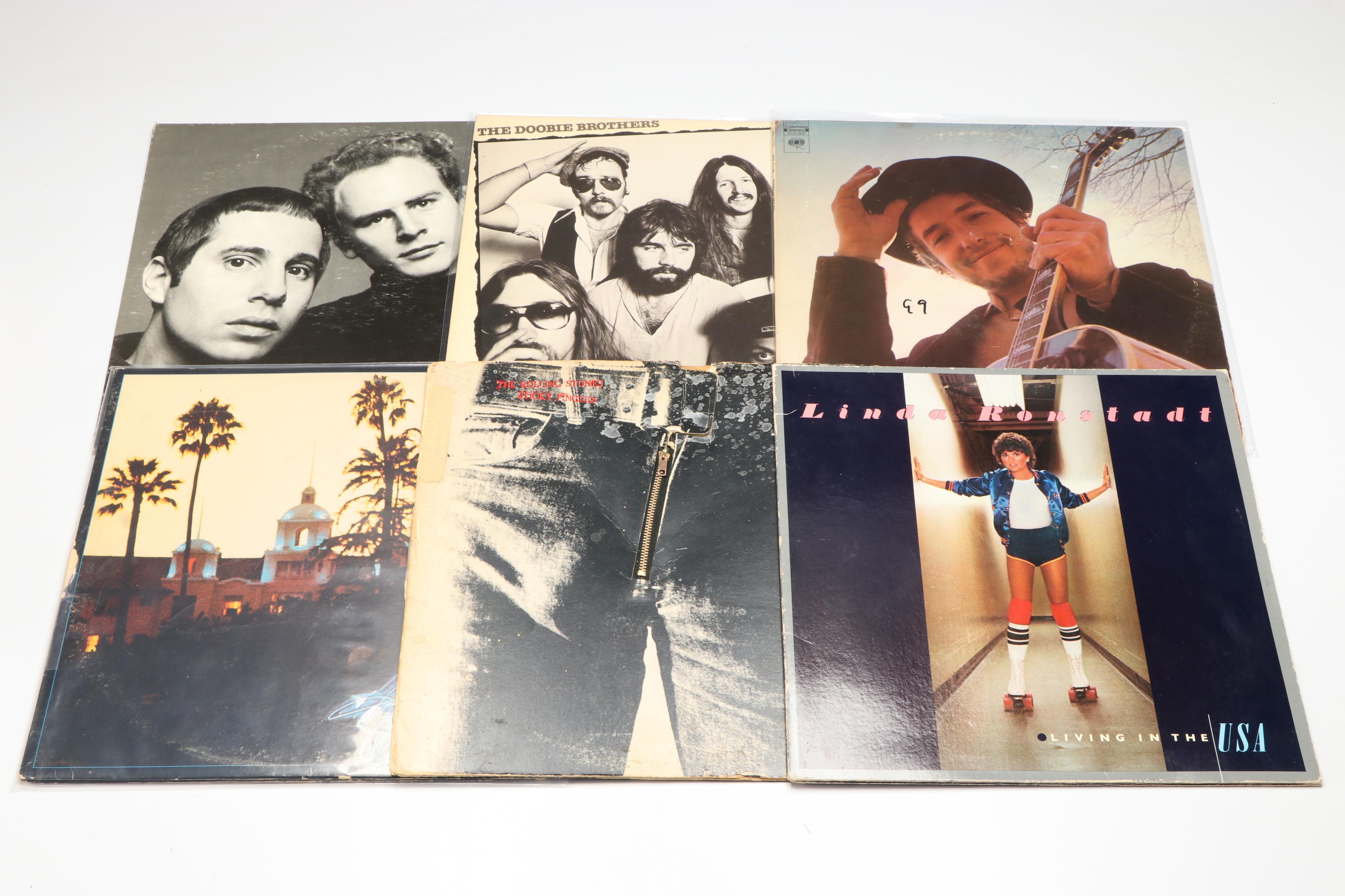 Simon & Garfunkel, The Rolling Stones, Bob Dylan, and More Vinyl Record Albums