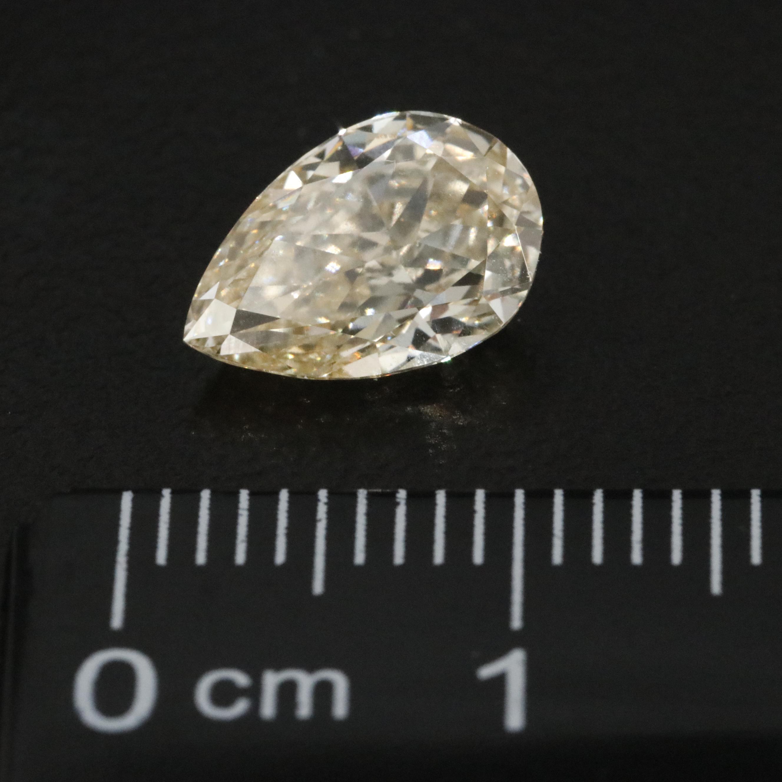 Loose 2.01 CT Lab Grown Fancy Yellow Diamond with IGI Report
