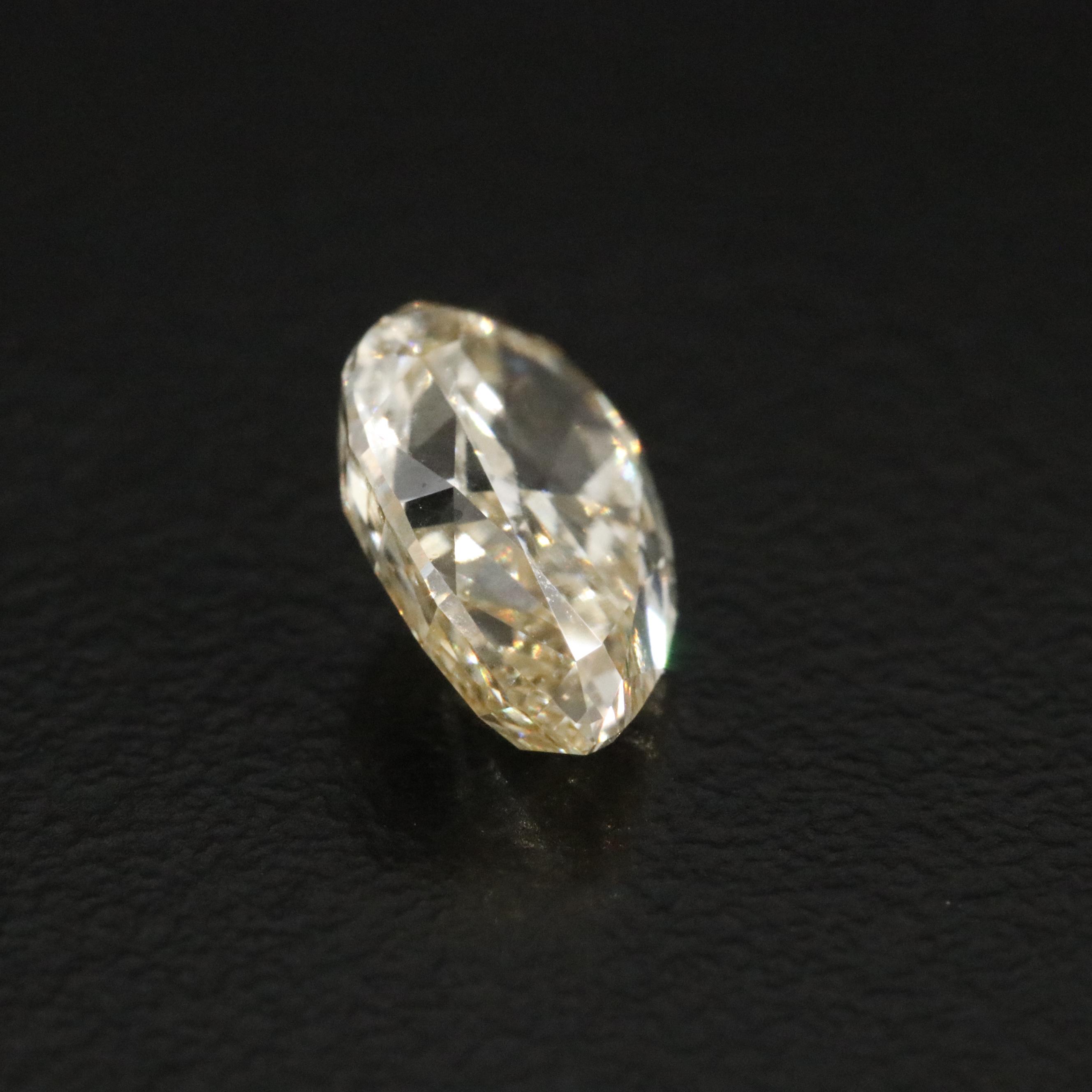 Loose 2.01 CT Lab Grown Fancy Yellow Diamond with IGI Report