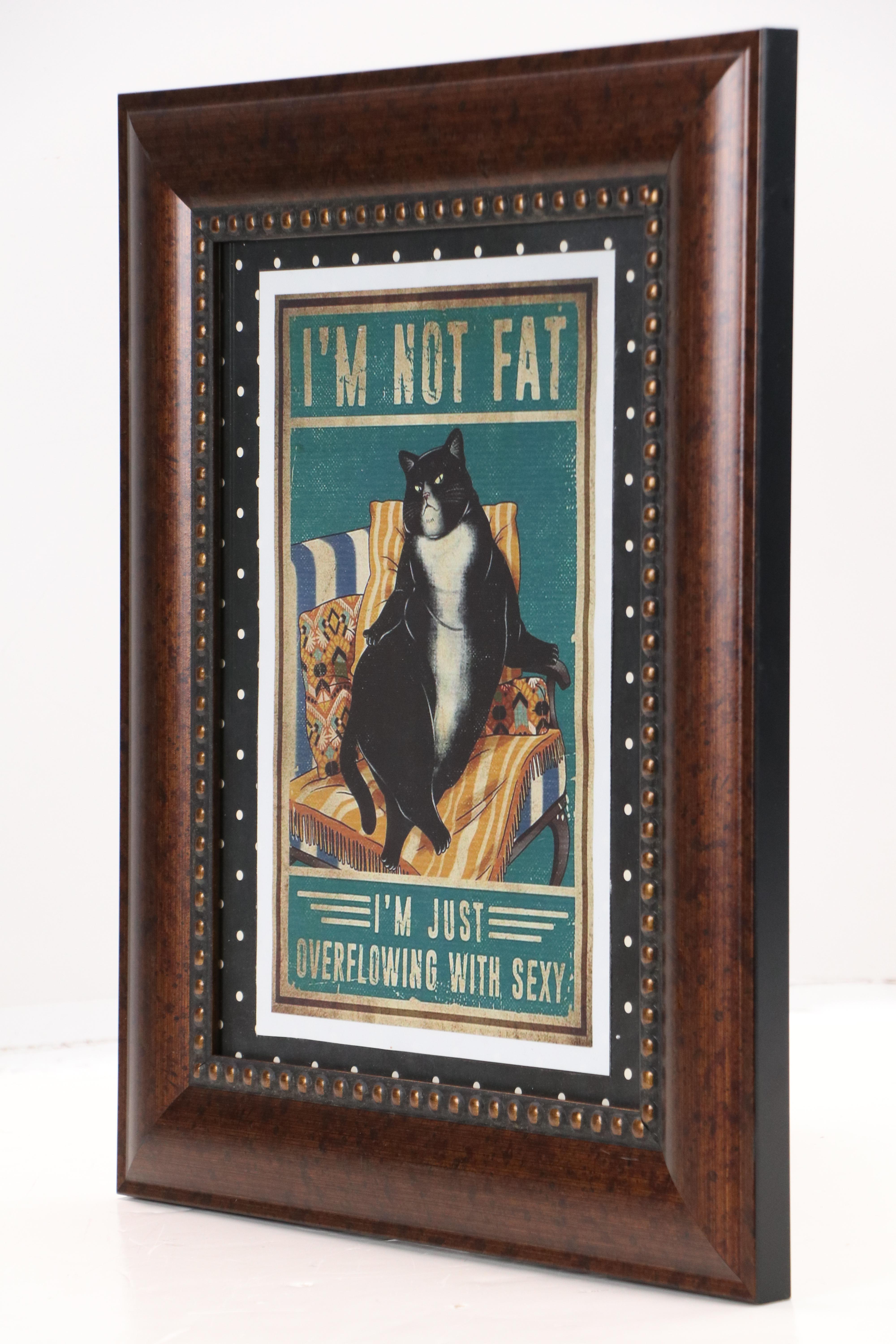 Giclée Canvas Print of Seated Cat, 21st Century