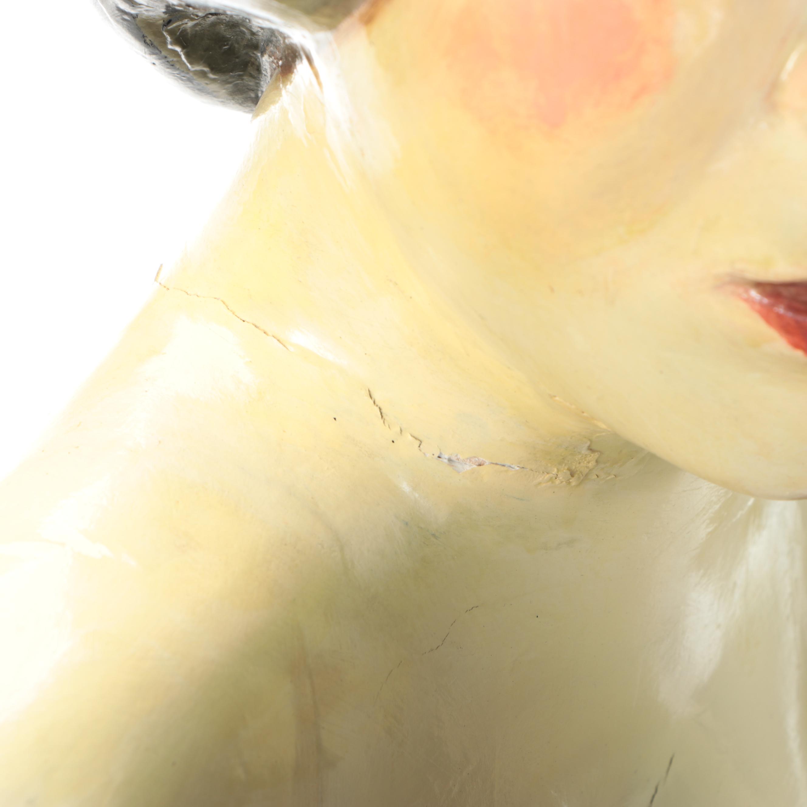 Gregory Gorby Hand-Painted Burlesque Lady Sculpture, 1999