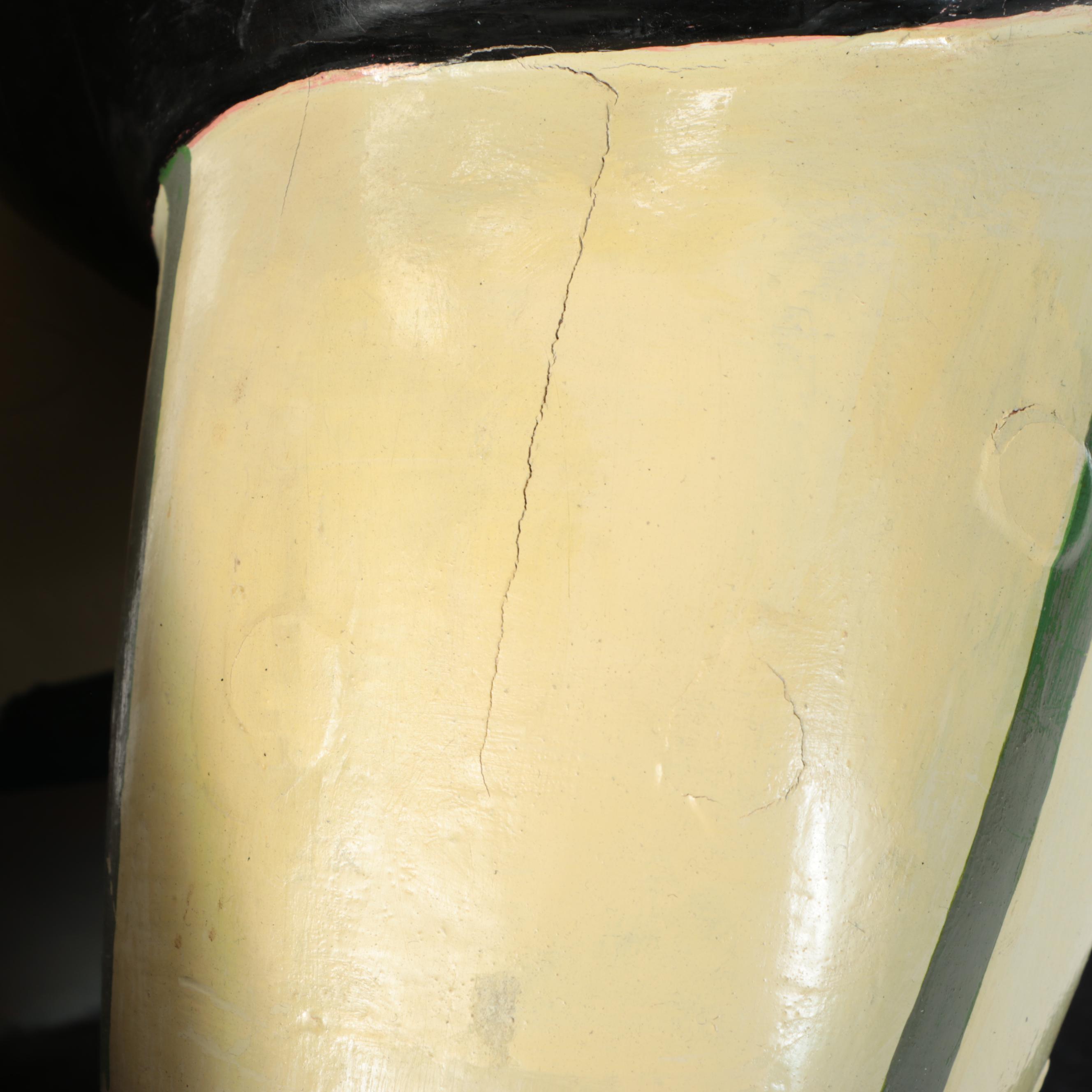 Gregory Gorby Hand-Painted Burlesque Lady Sculpture, 1999