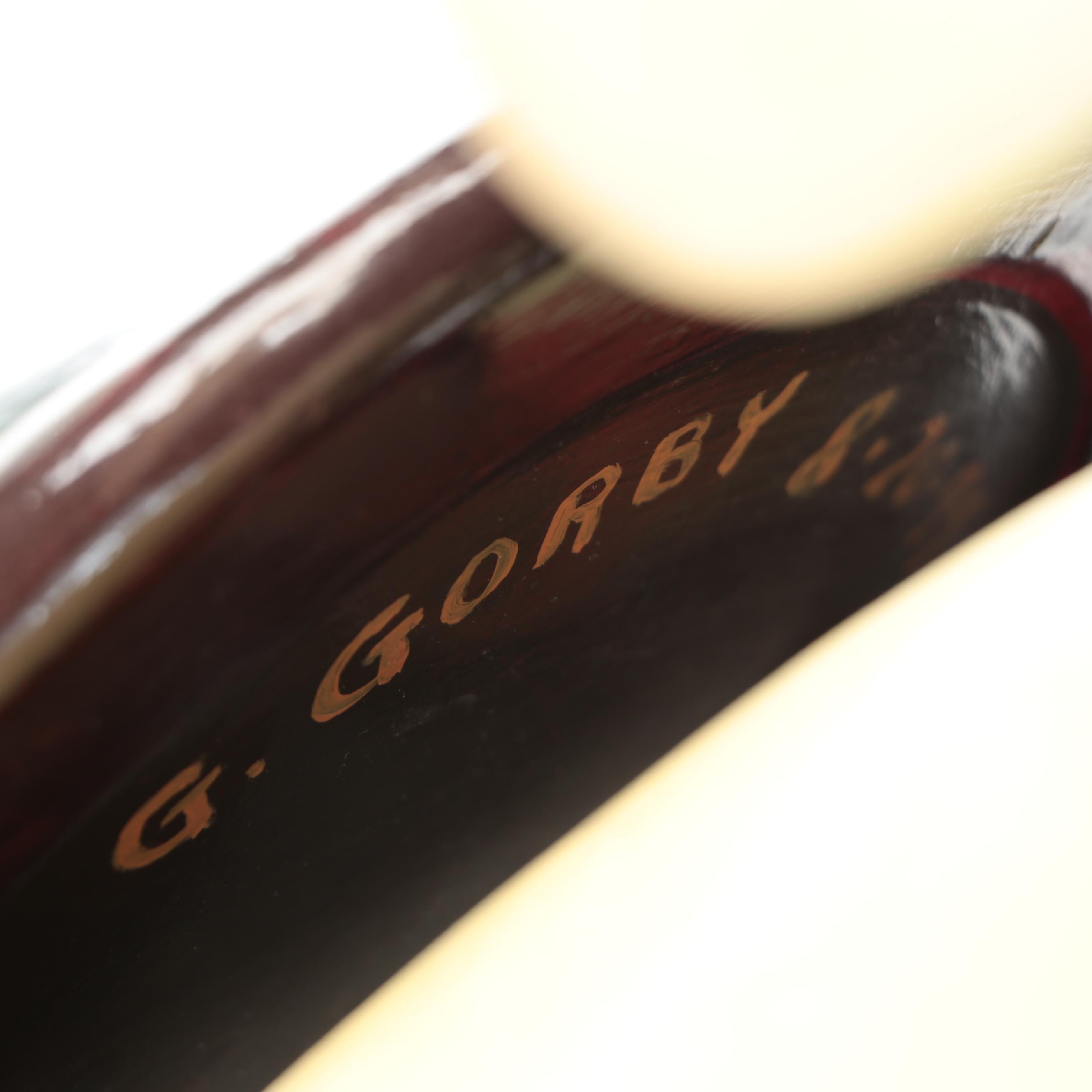 Gregory Gorby Hand-Painted Burlesque Lady Sculpture, 1999