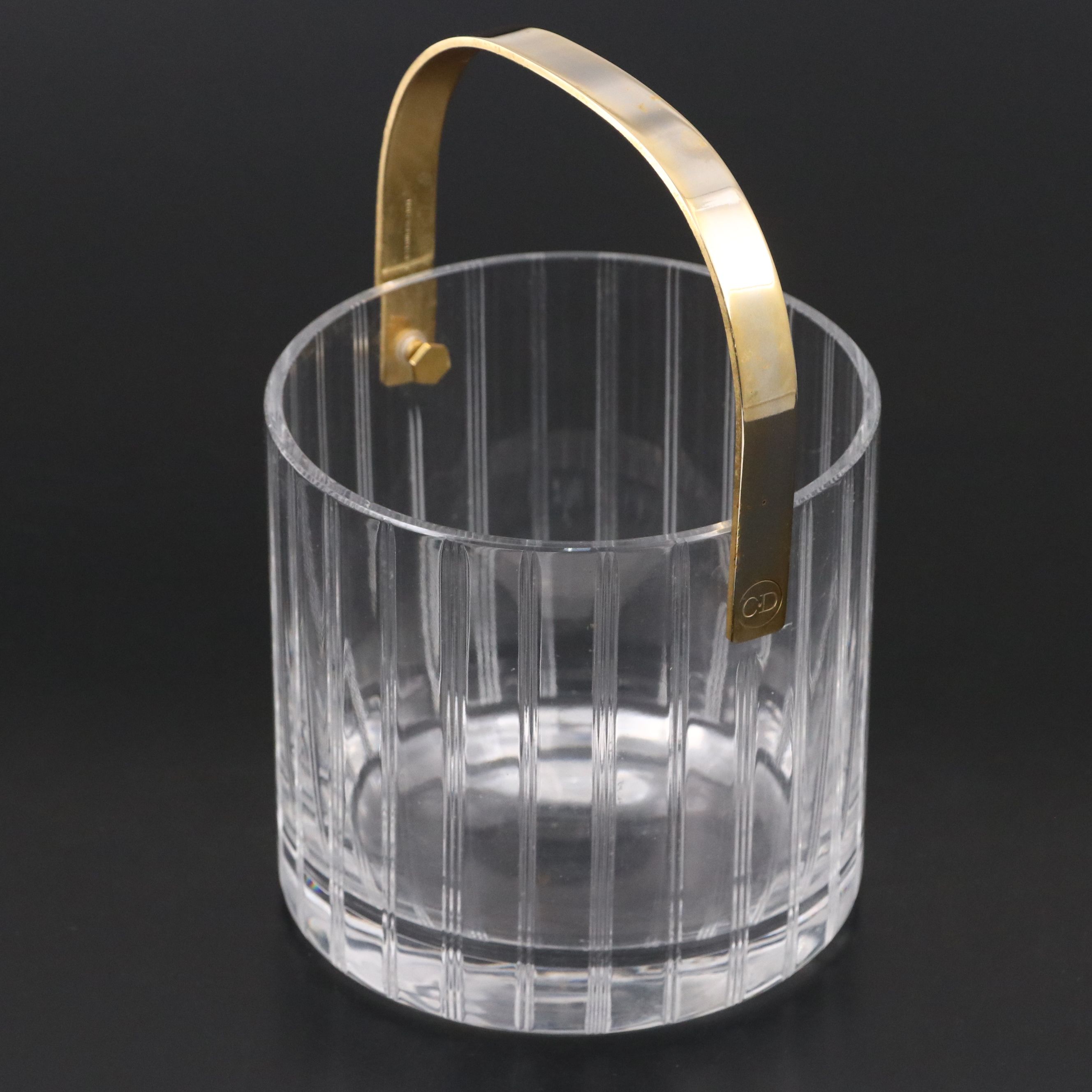 Christian Dior "Ligne" Cut Crystal Ice Bucket