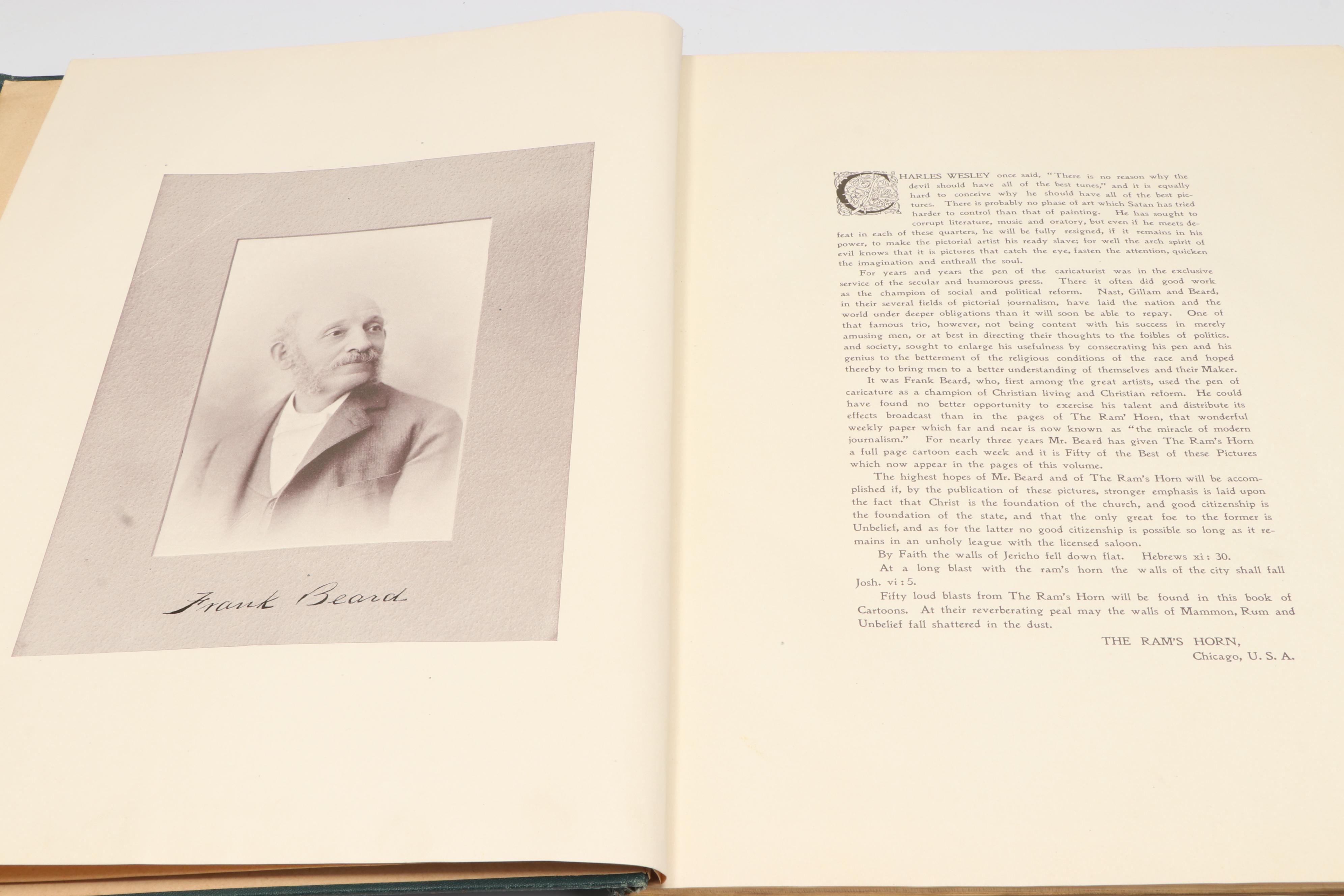 Illustrated "Fifty Great Cartoons" by Frank Beard and More