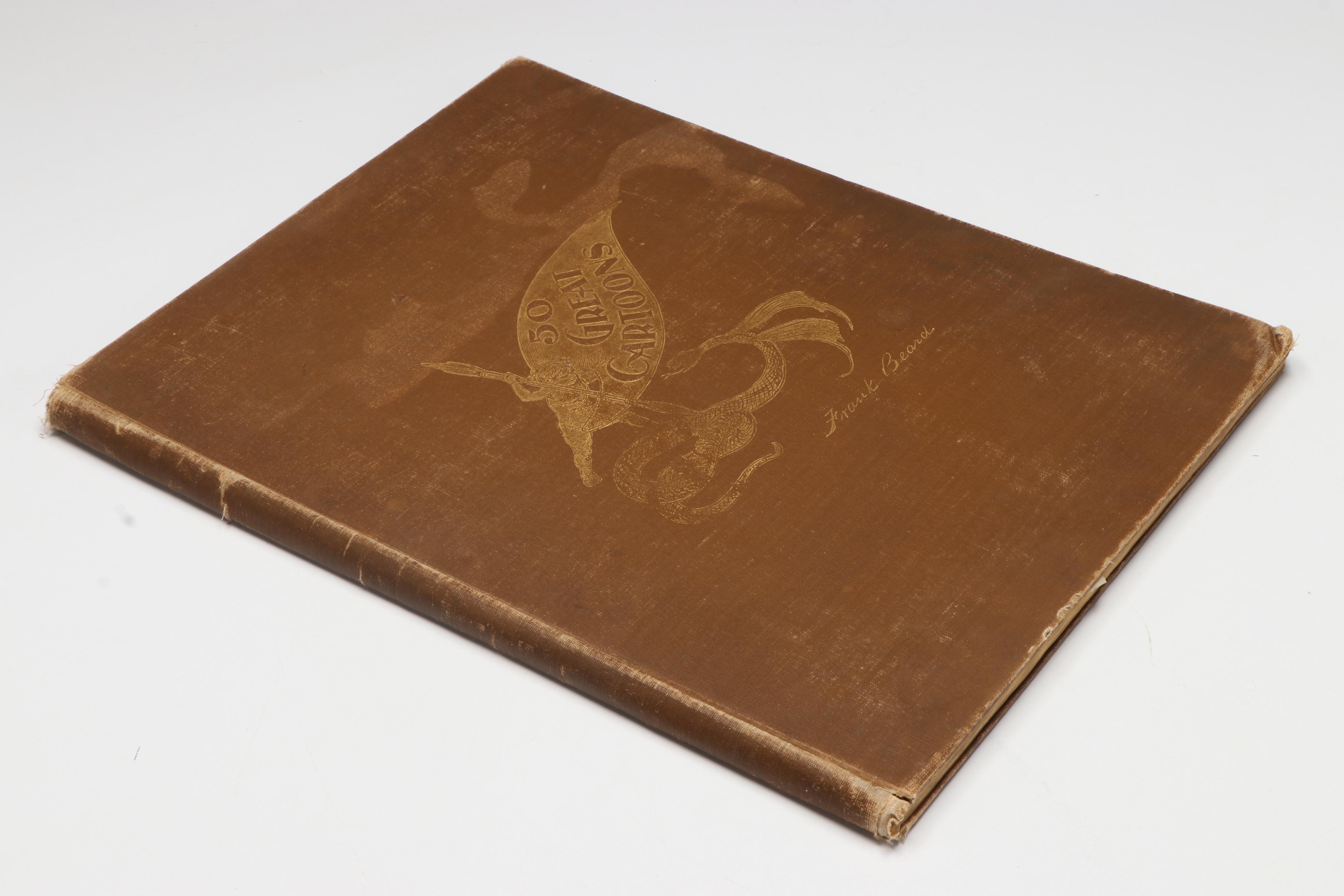 Illustrated "Fifty Great Cartoons" by Frank Beard and More