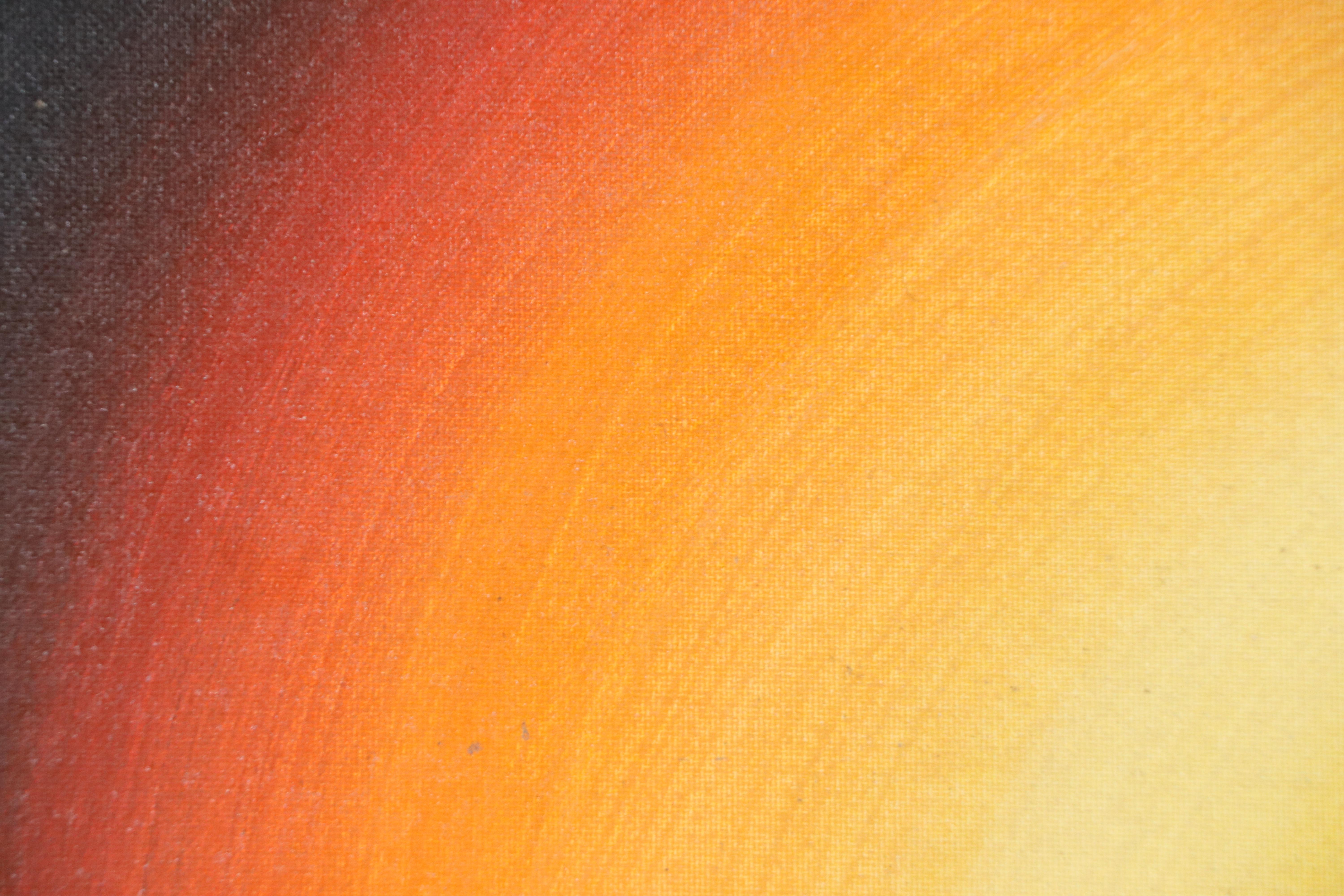 Stanley Panamick Acrylic Painting "Waiting," 1988