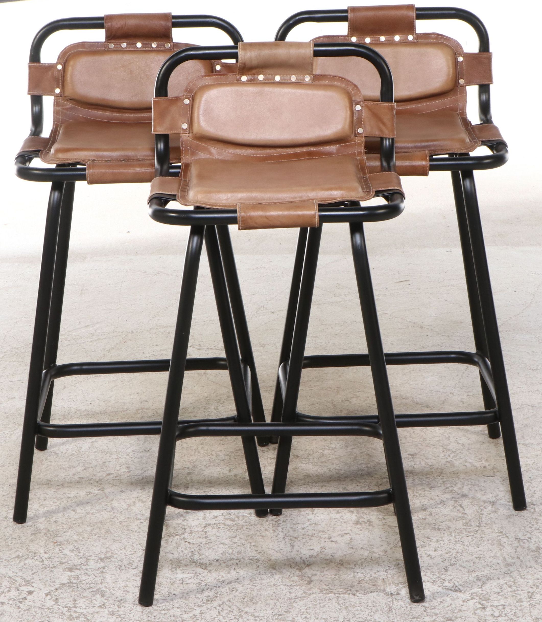 Set of Three Modern Barstools