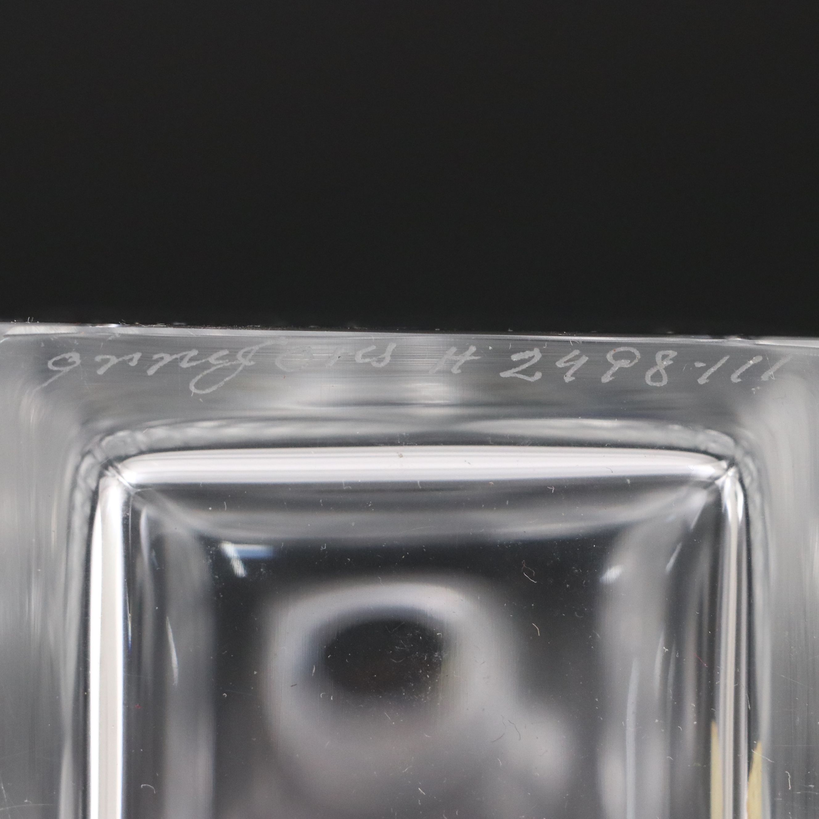 Orrefors Sweden Crystal Decanter and Vase