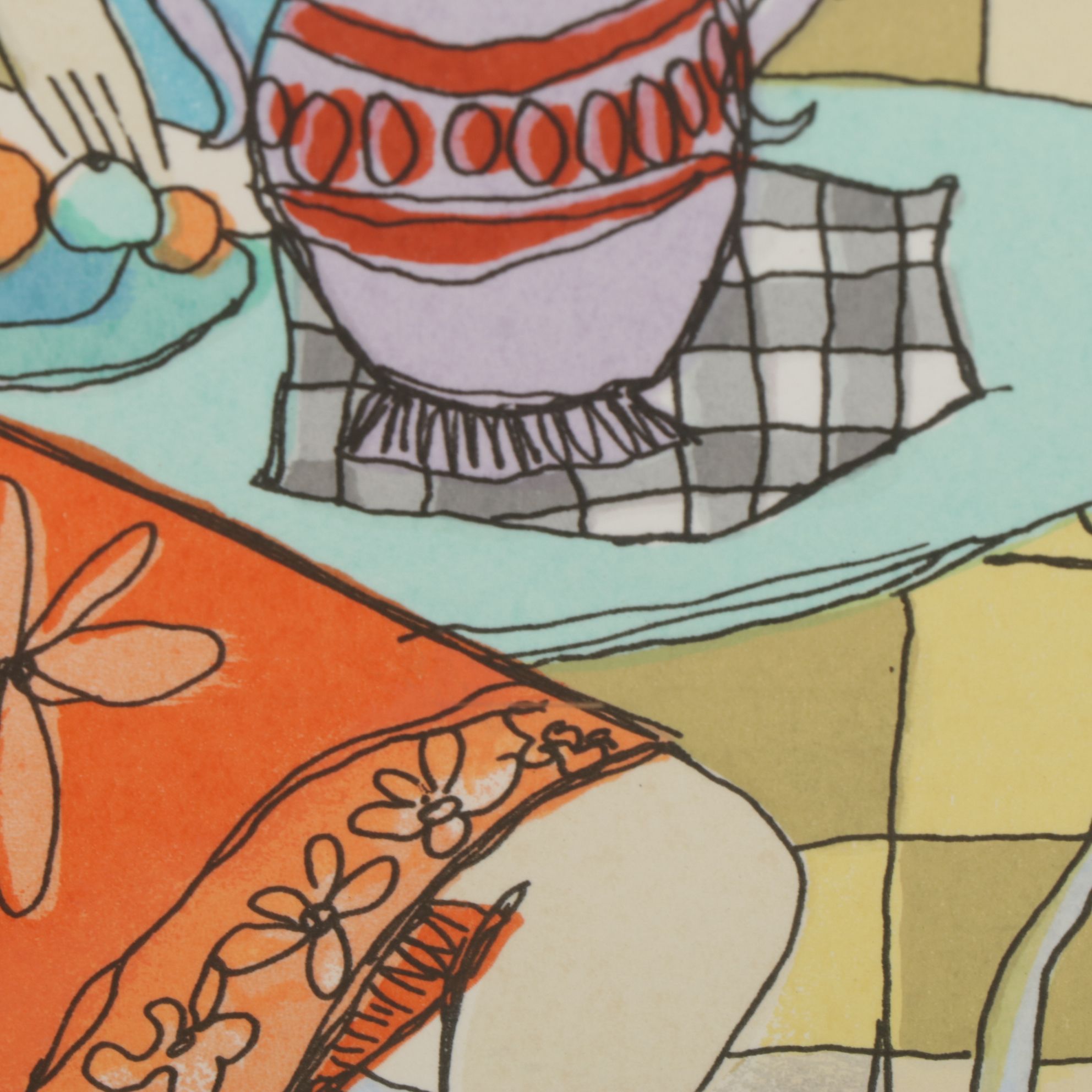 Itzchak Tarkay Impressionist Serigraph Scene "Sharing Secrets"