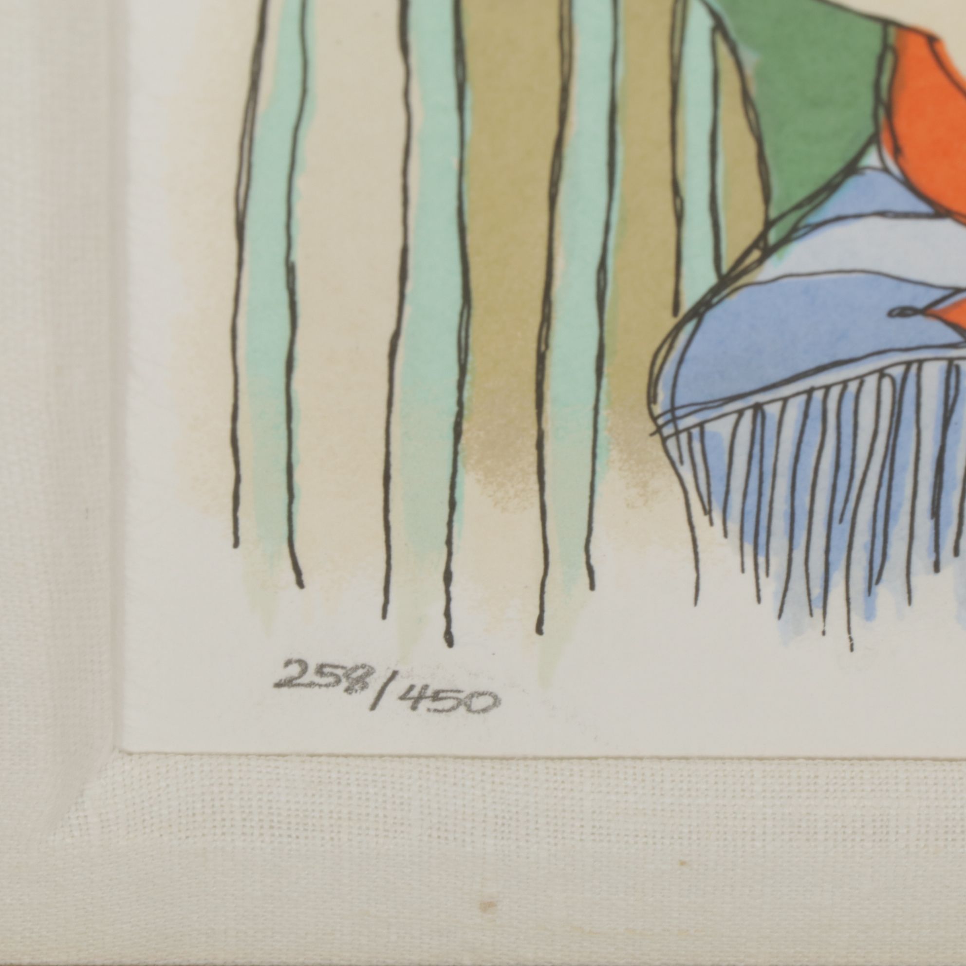 Itzchak Tarkay Impressionist Serigraph Scene "Sharing Secrets"