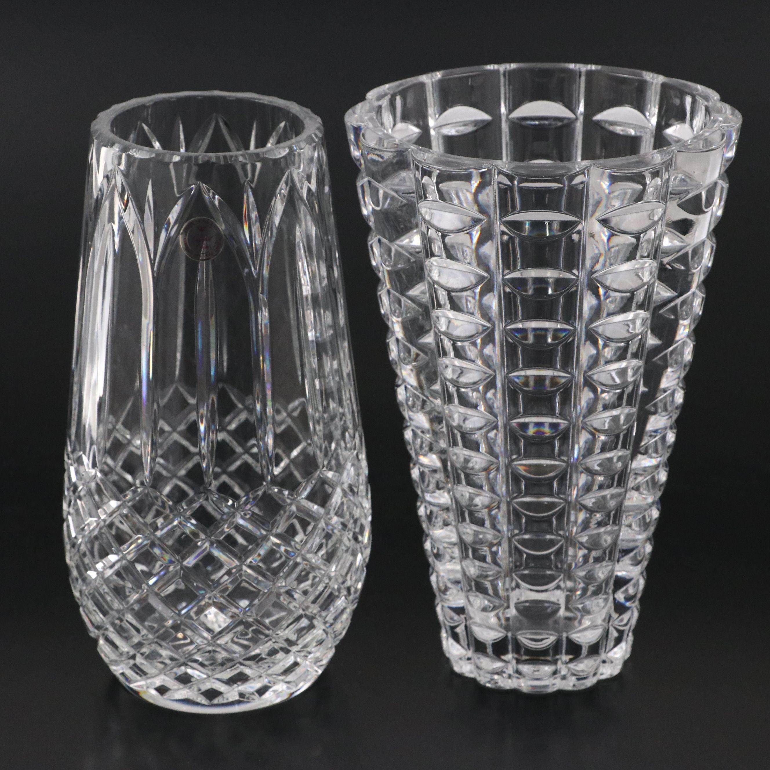 Crystal Clear and Other Facet Cut Crystal Vase