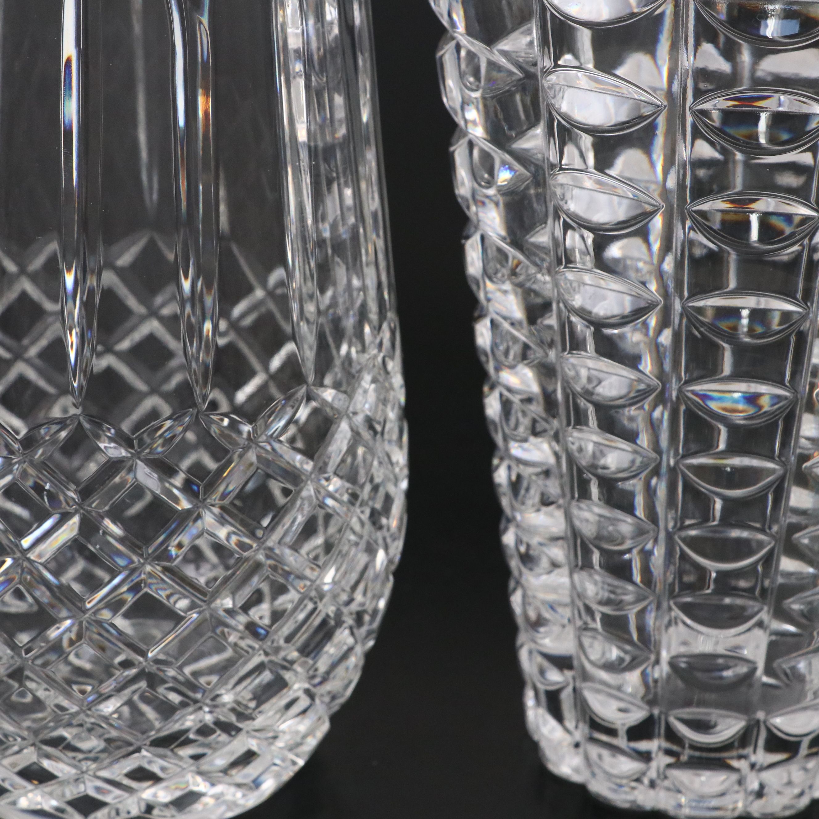 Crystal Clear and Other Facet Cut Crystal Vase