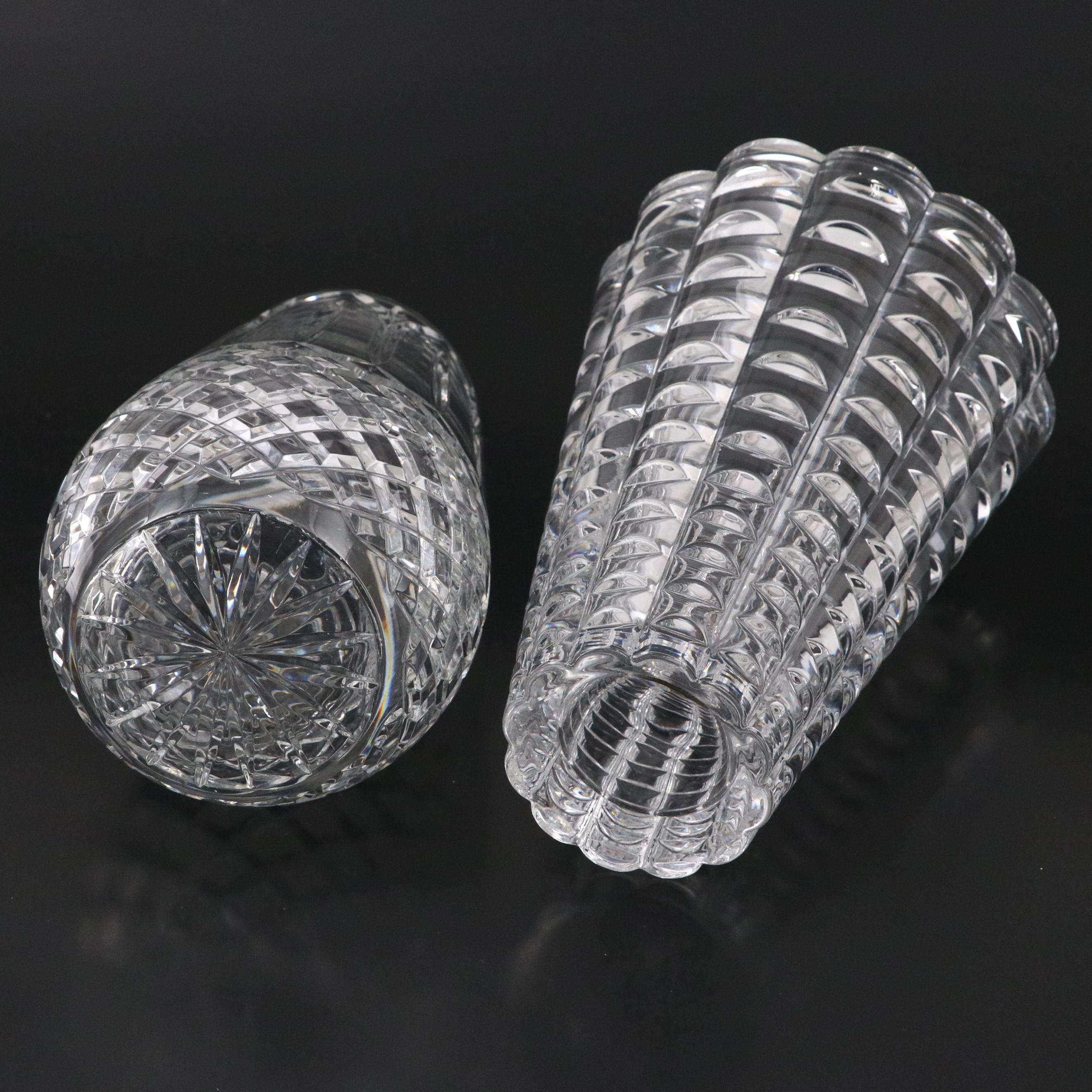 Crystal Clear and Other Facet Cut Crystal Vase