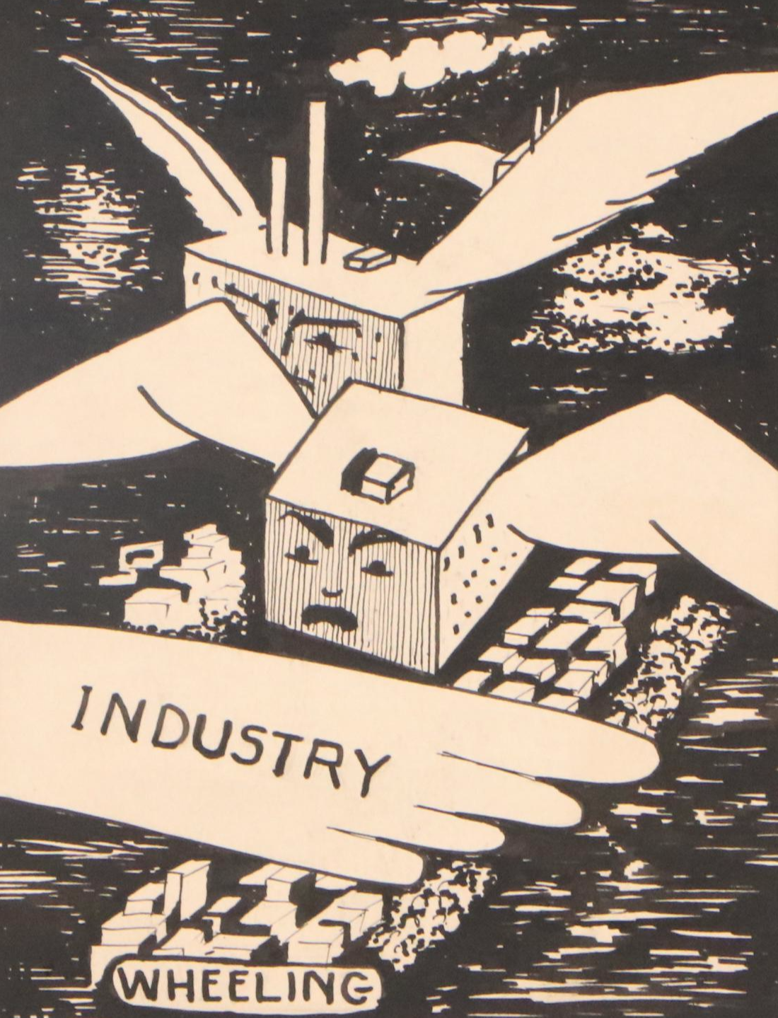 Harvey Shepard Ink and Graphite Political Cartoon Illustrations, Circa 1940s