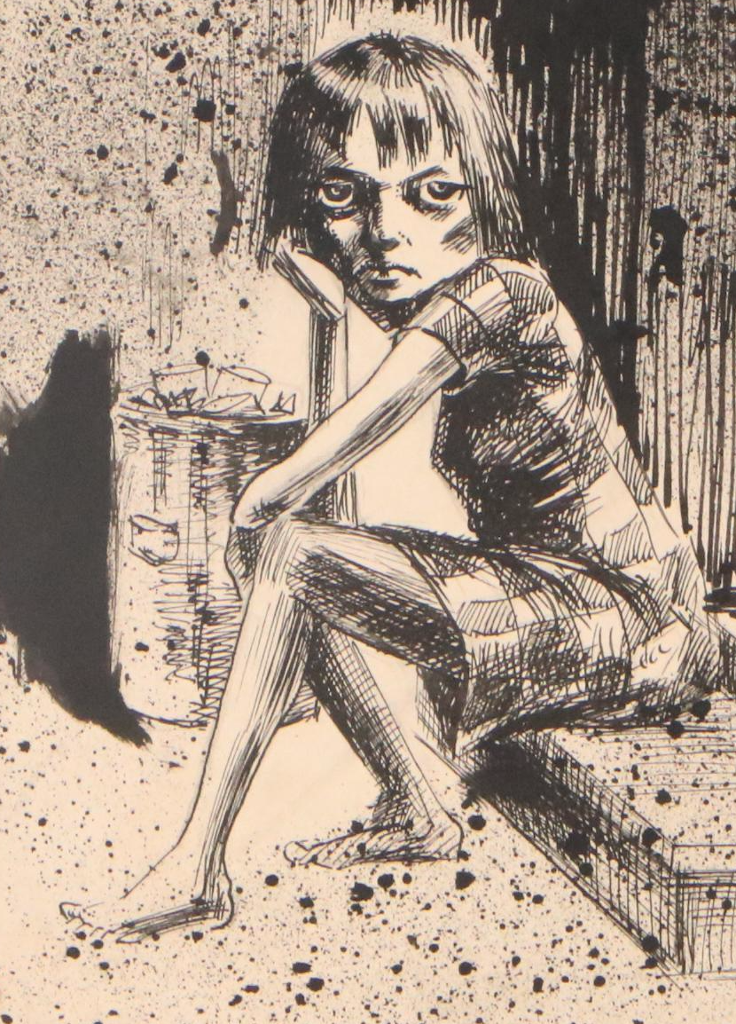 Harvey Shepard Ink and Graphite Political Cartoon Illustrations, Circa 1940s