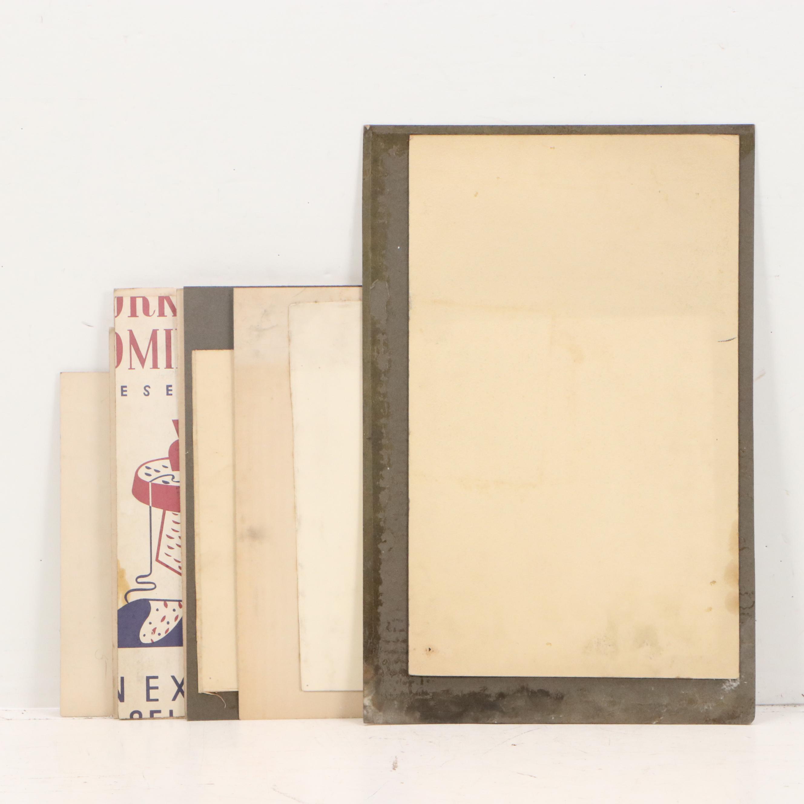 Harvey Shepard Ink and Graphite Political Cartoon Illustrations, Circa 1940s