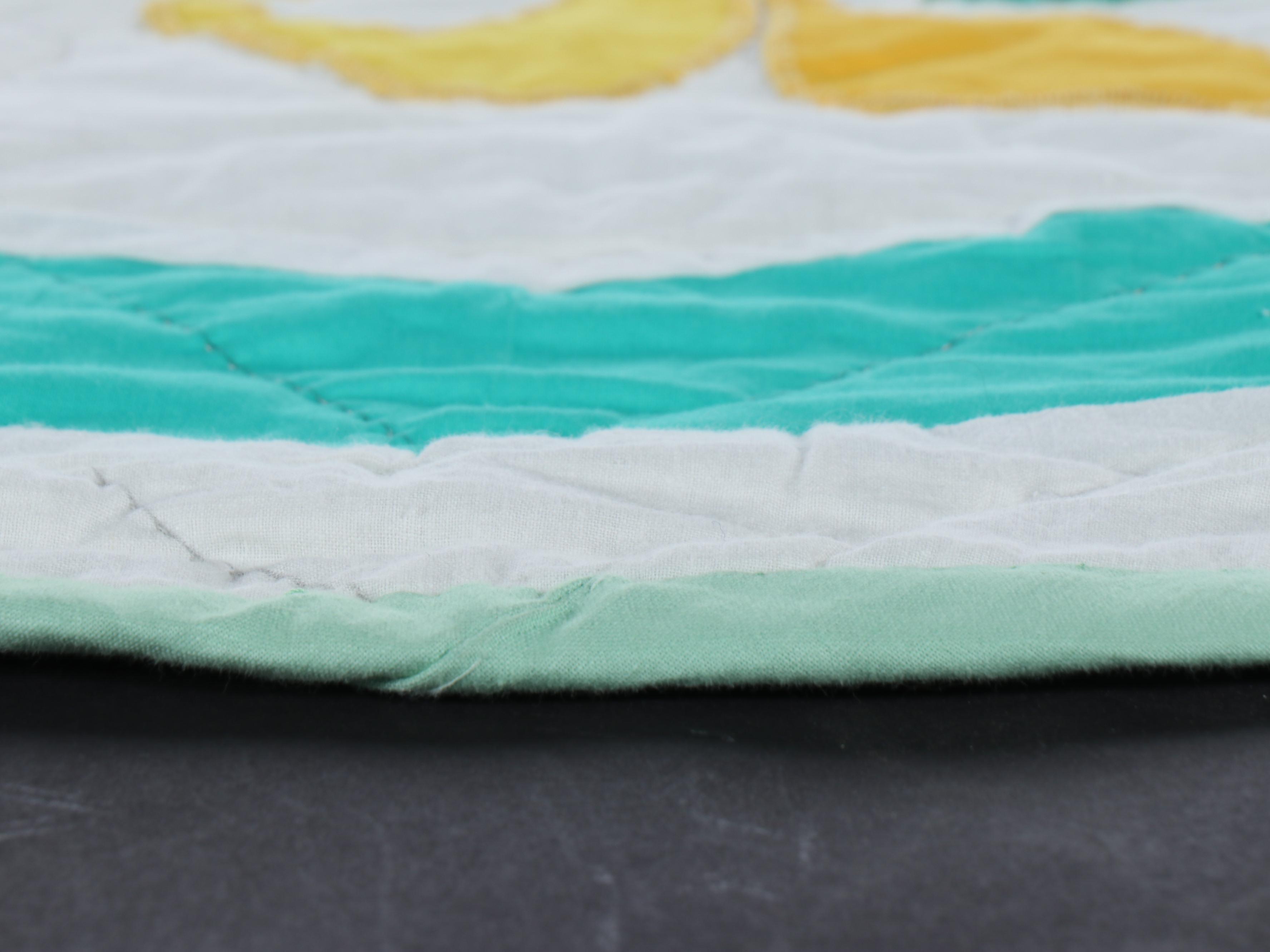 Hand-Pieced "Sunbonnet Sue" and Iris Blooms Appliquéd Quilts