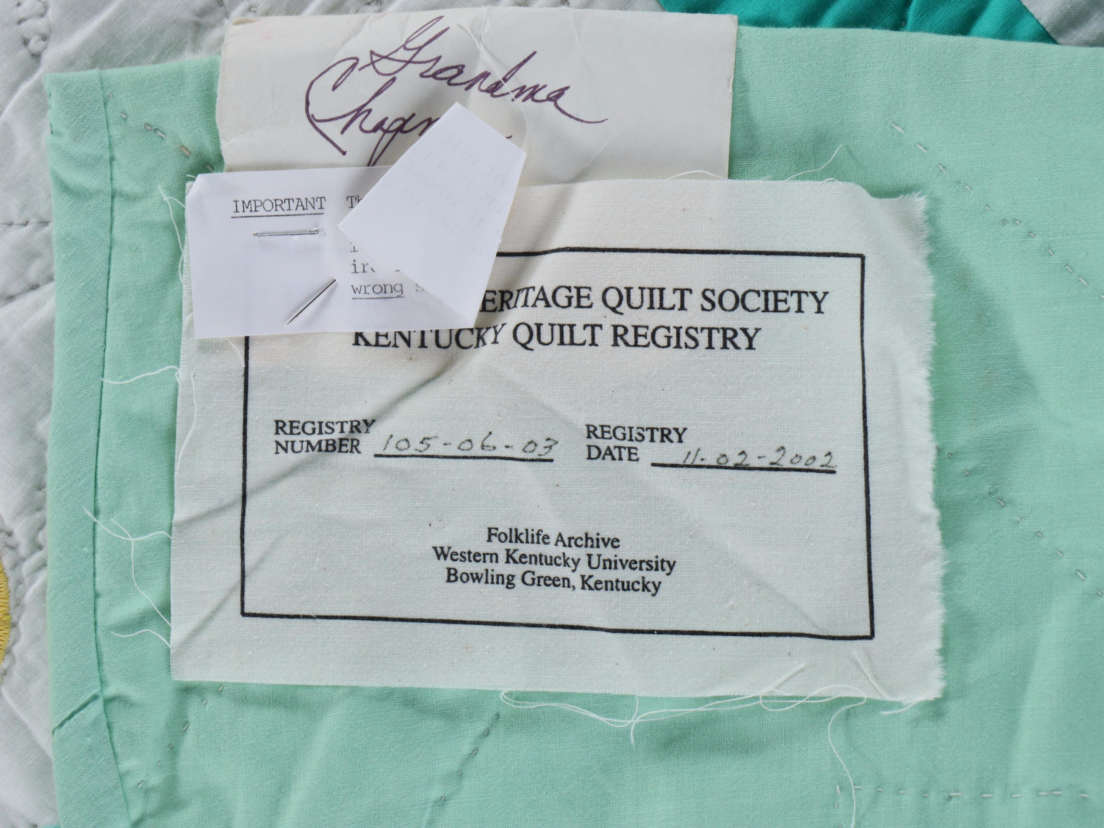 Hand-Pieced "Sunbonnet Sue" and Iris Blooms Appliquéd Quilts