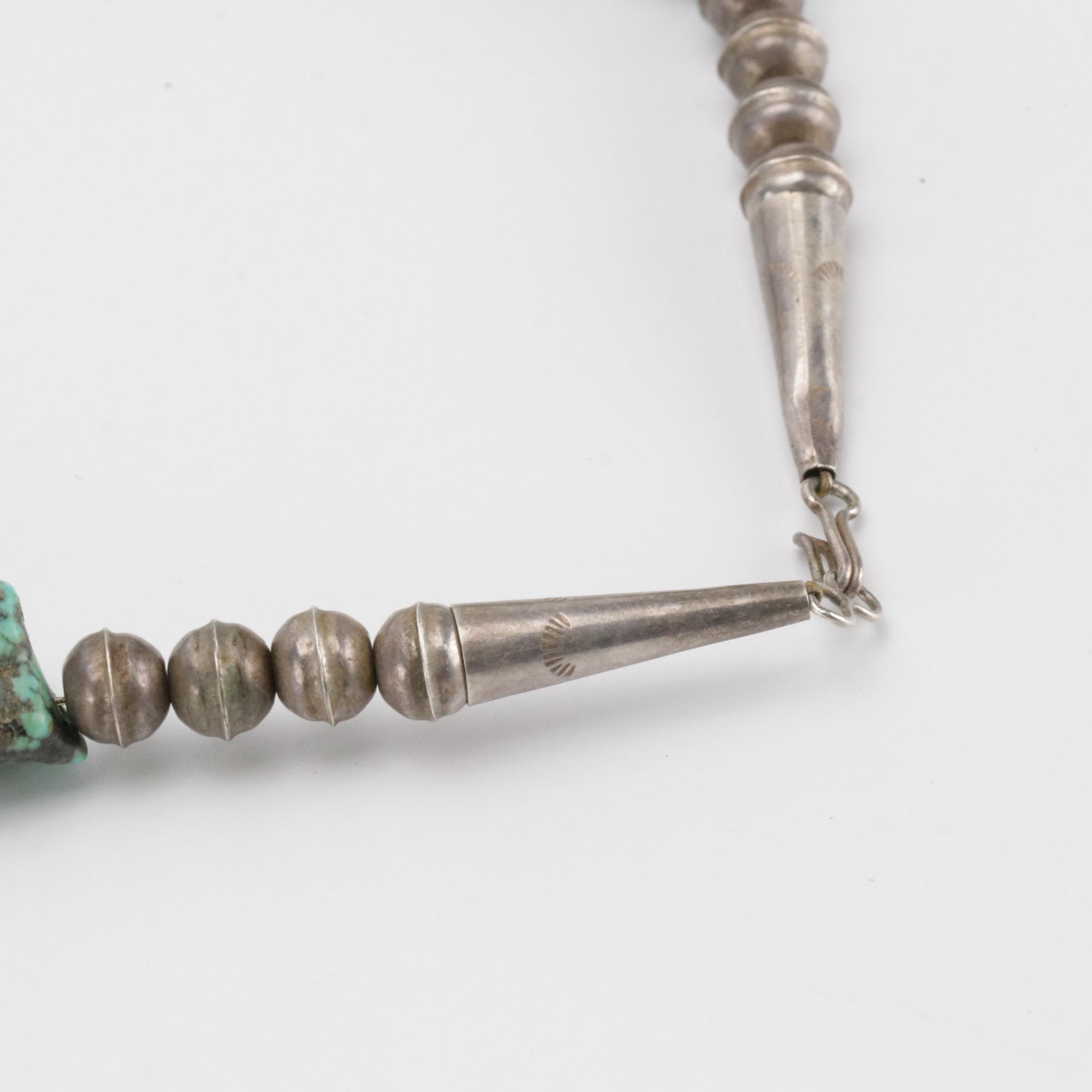 Turquoise Stone and Other Beaded Necklaces