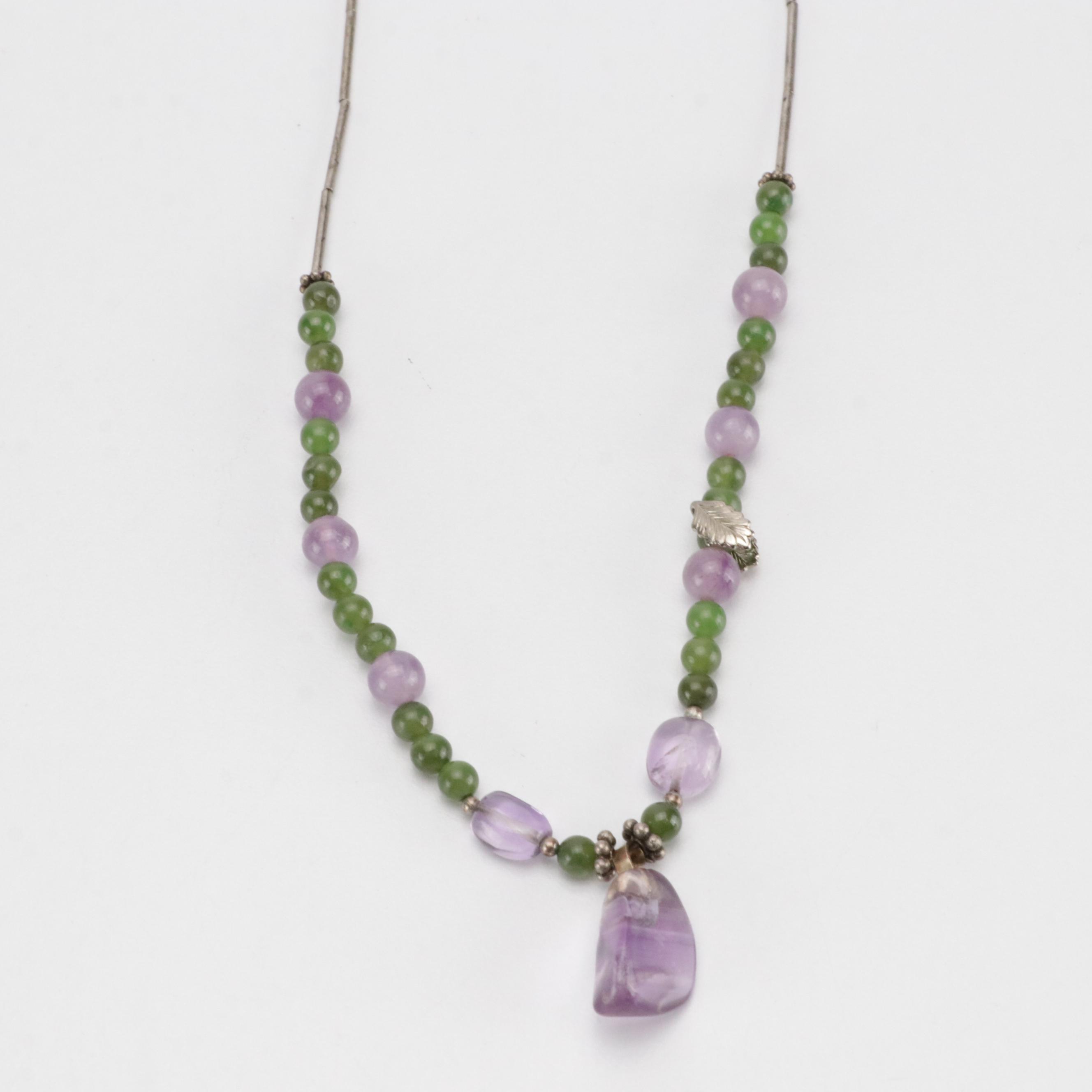 Mother of Pearl Spread Eagle, Silver Toned Dove, Butterfly and Other Necklaces