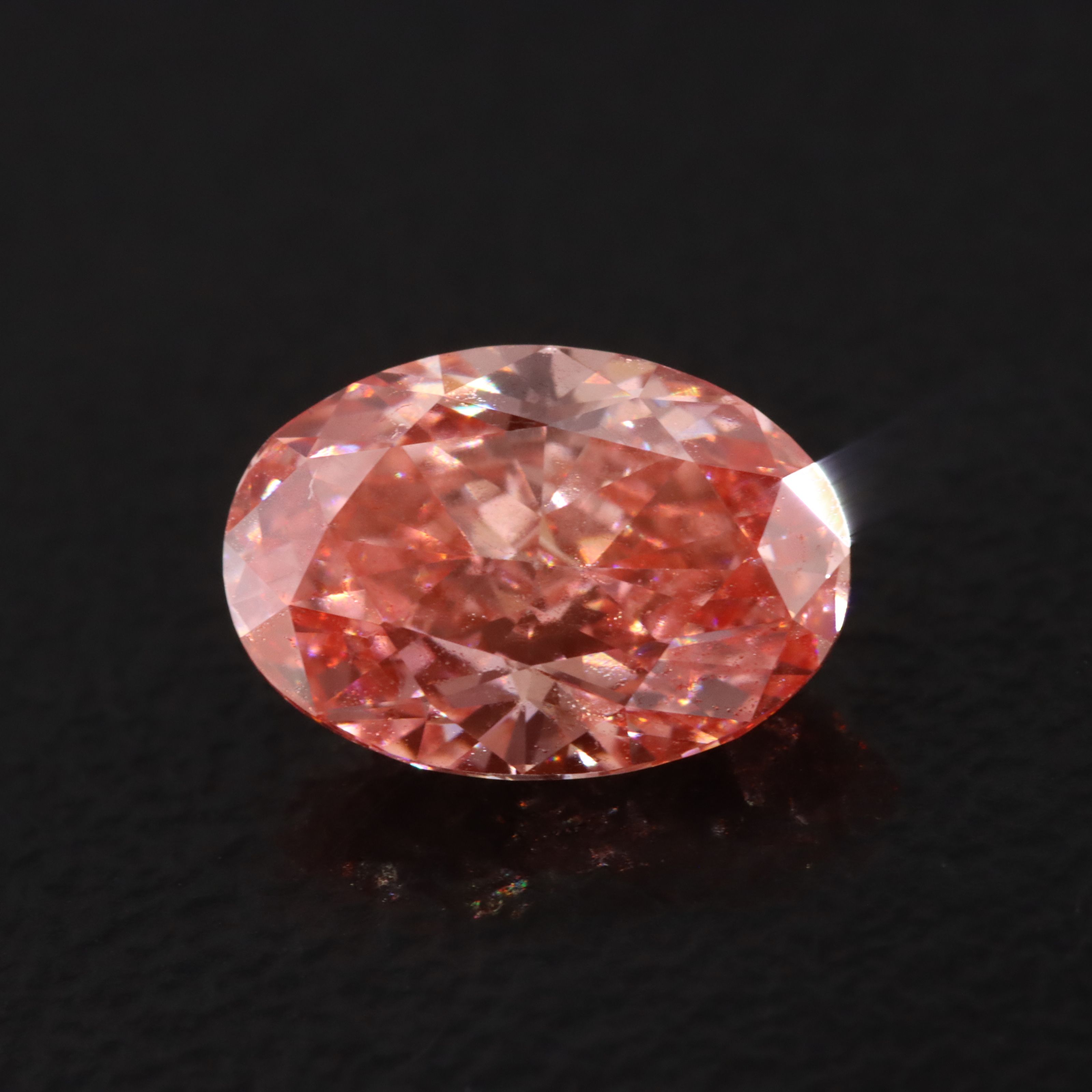 Loose 1.55 CT Lab Grown Fancy Pink Diamond with IGI Report