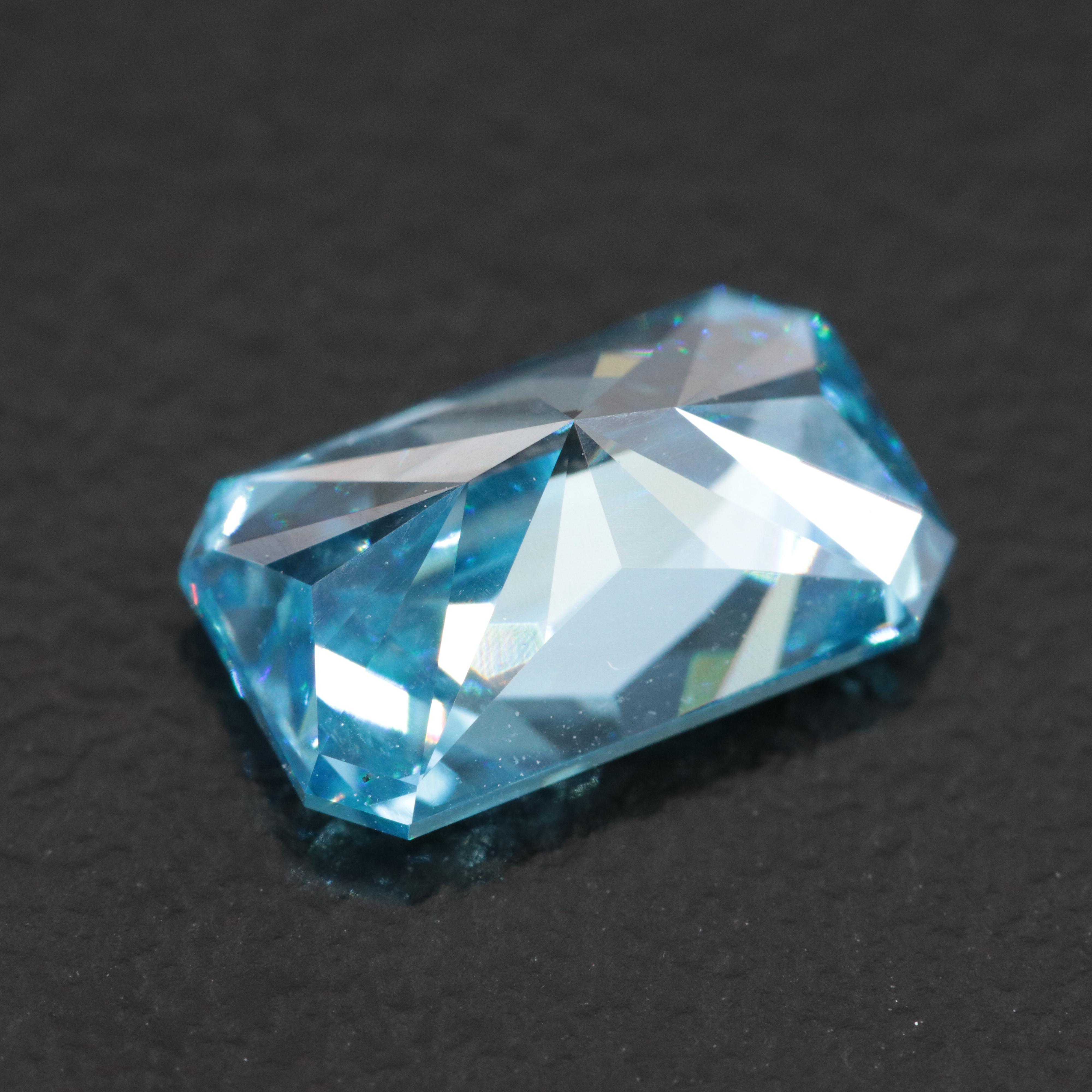 Loose 2.04 CT Lab Grown Fancy Blue Diamond with IGI Report