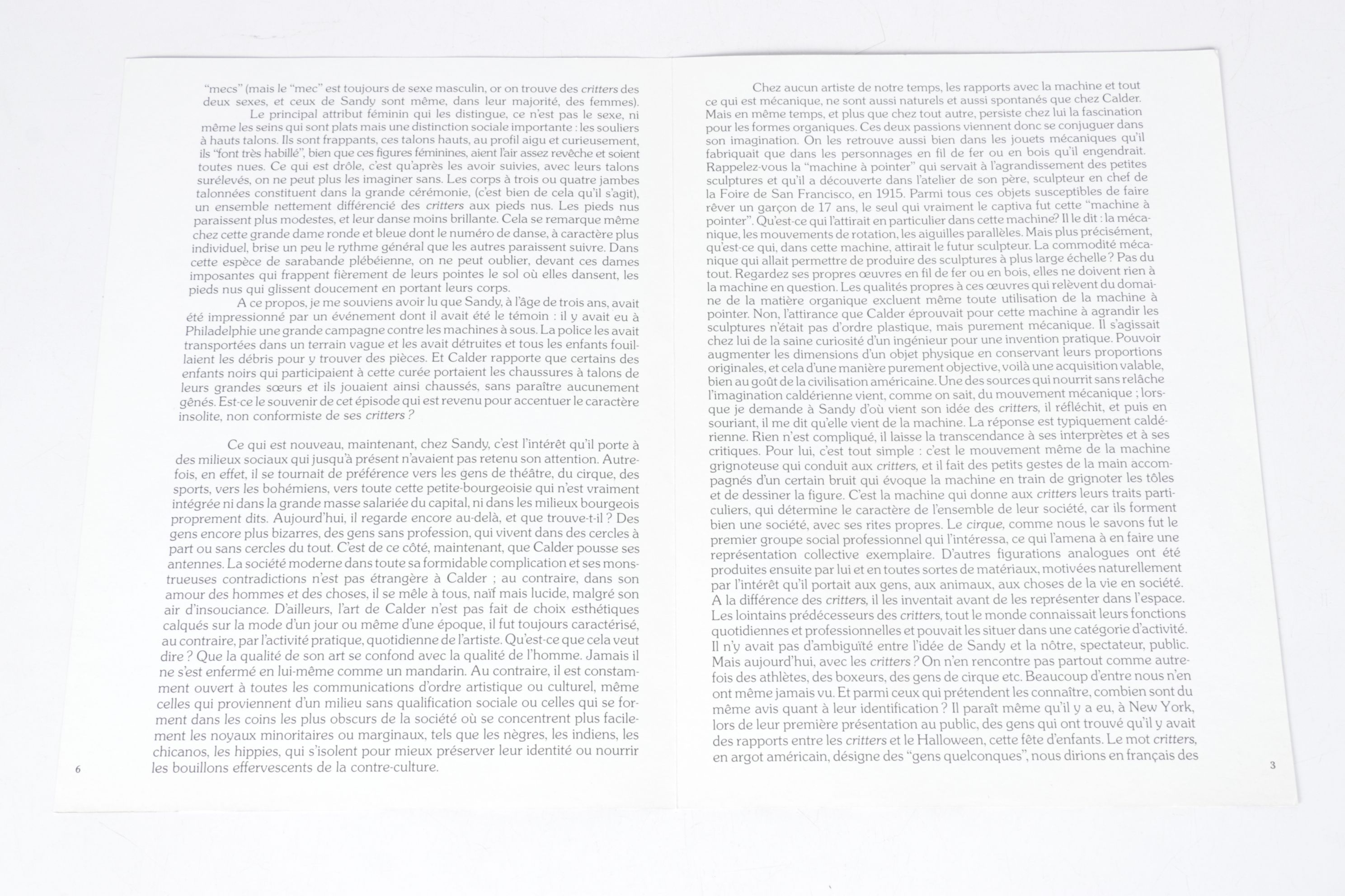 Alexander Calder Double-Page Lithograph for "Derrière le Miroir," 1975