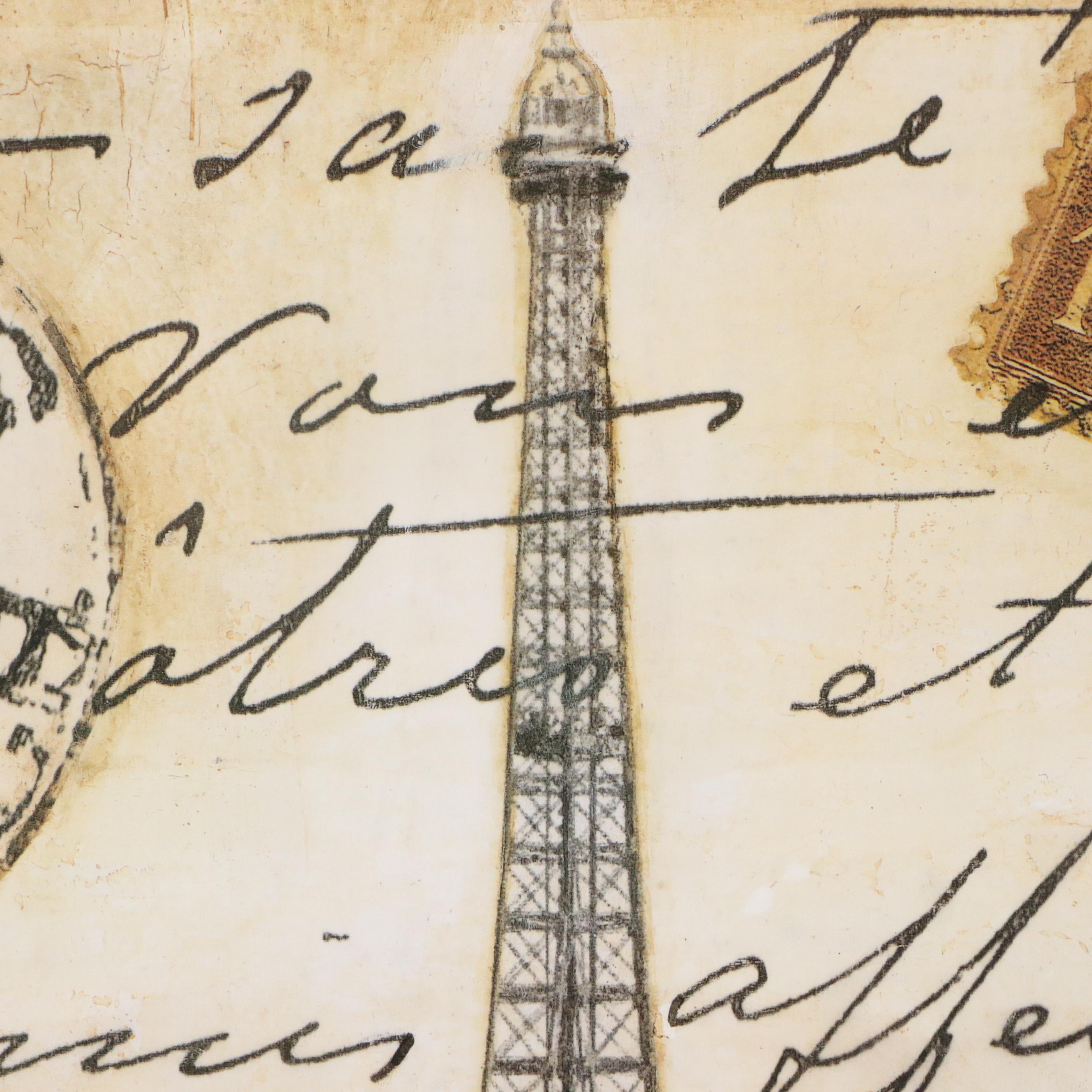 Offset Lithograph After Tina Chaden "Paris," 21st Century