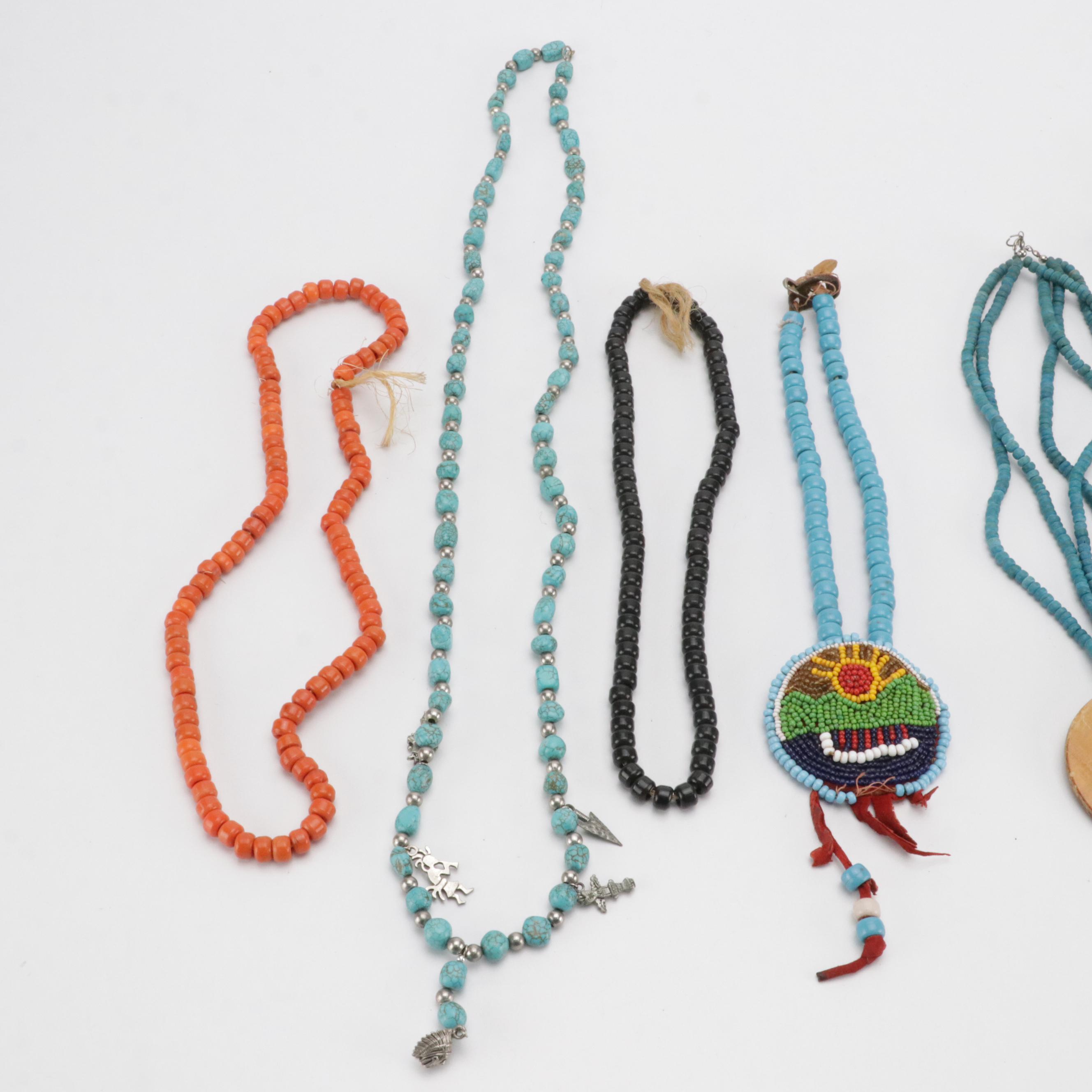 Native American Style Handmade Beaded Necklaces