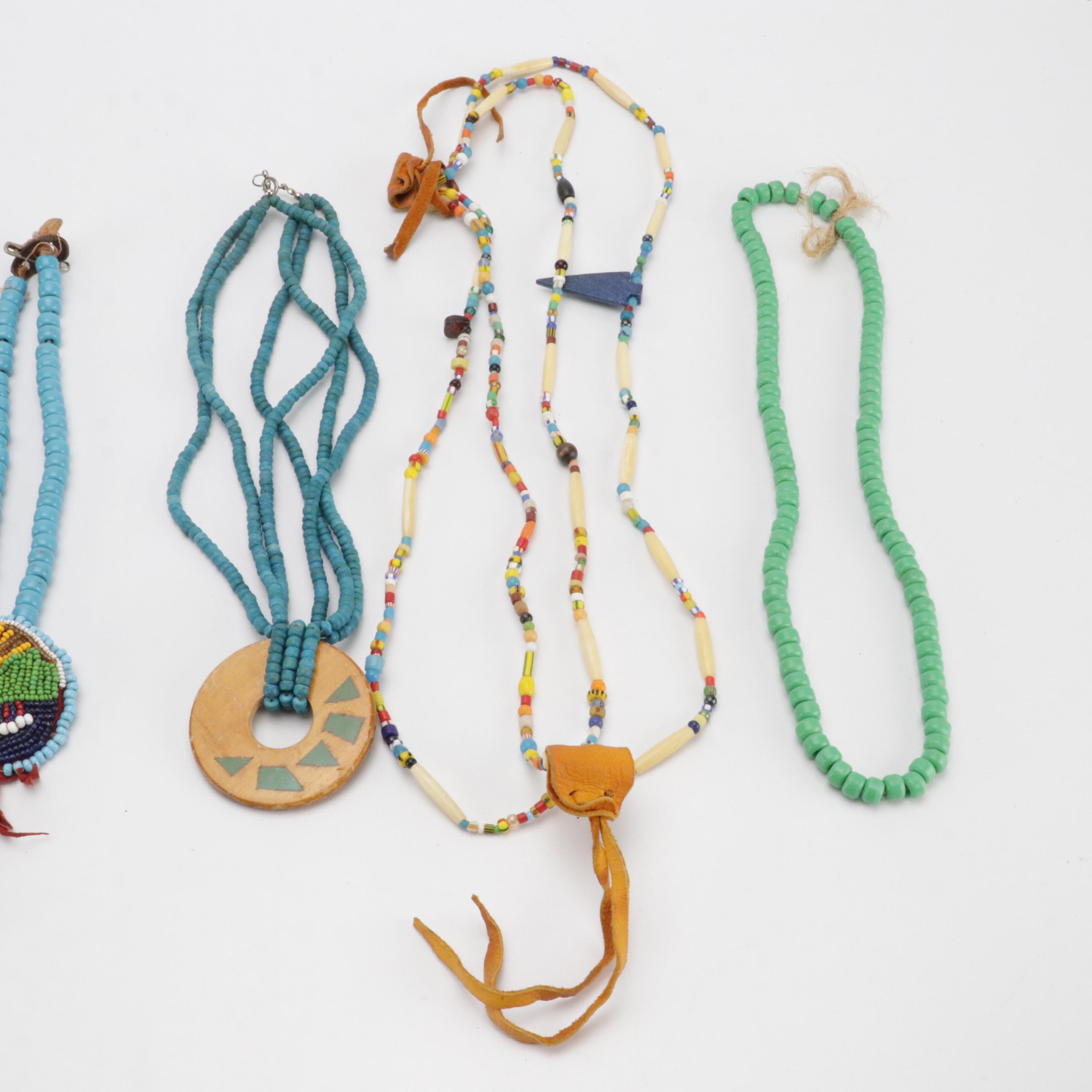 Native American Style Handmade Beaded Necklaces