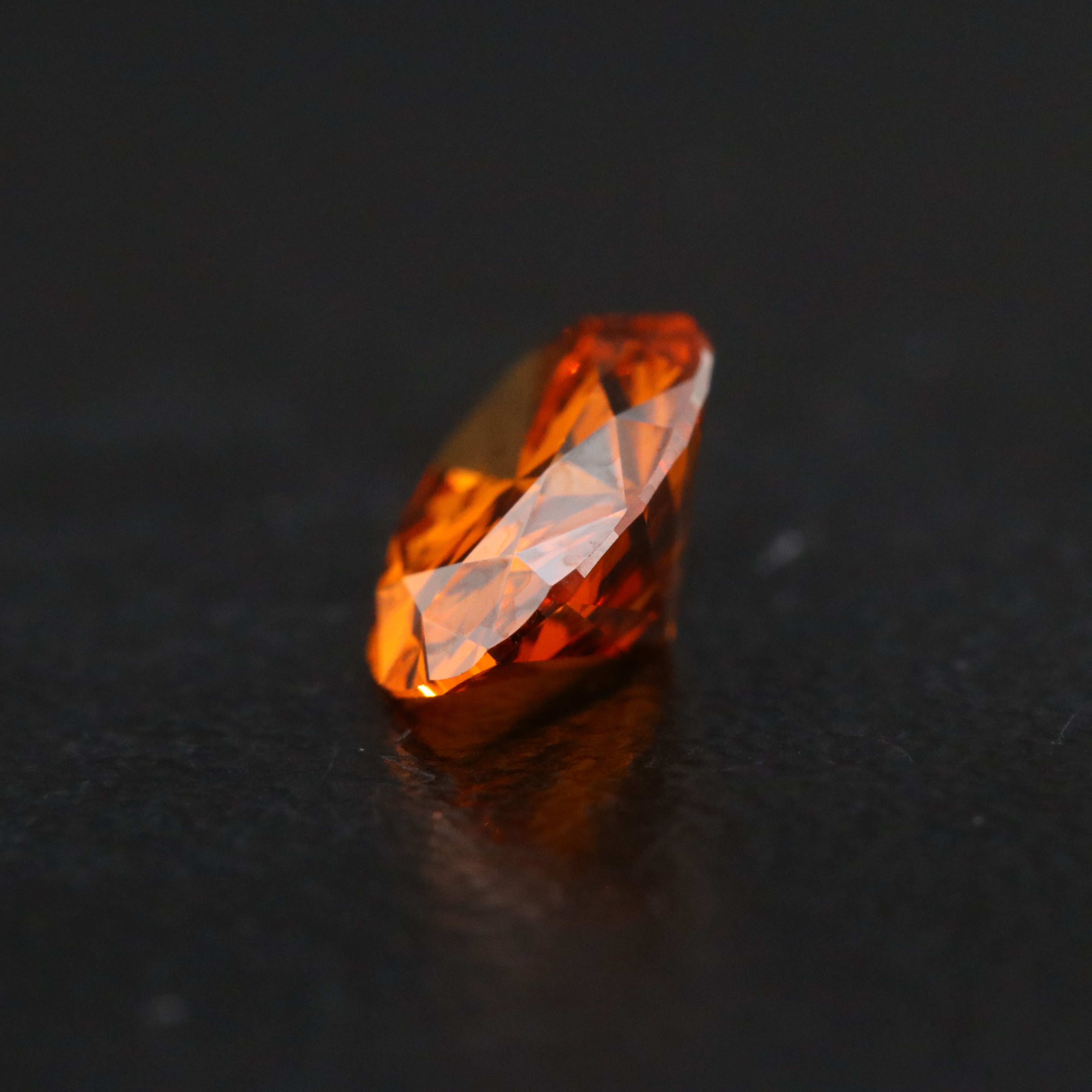 Loose 1.09 CT Lab Grown Fancy Orange Diamond with IGI Report