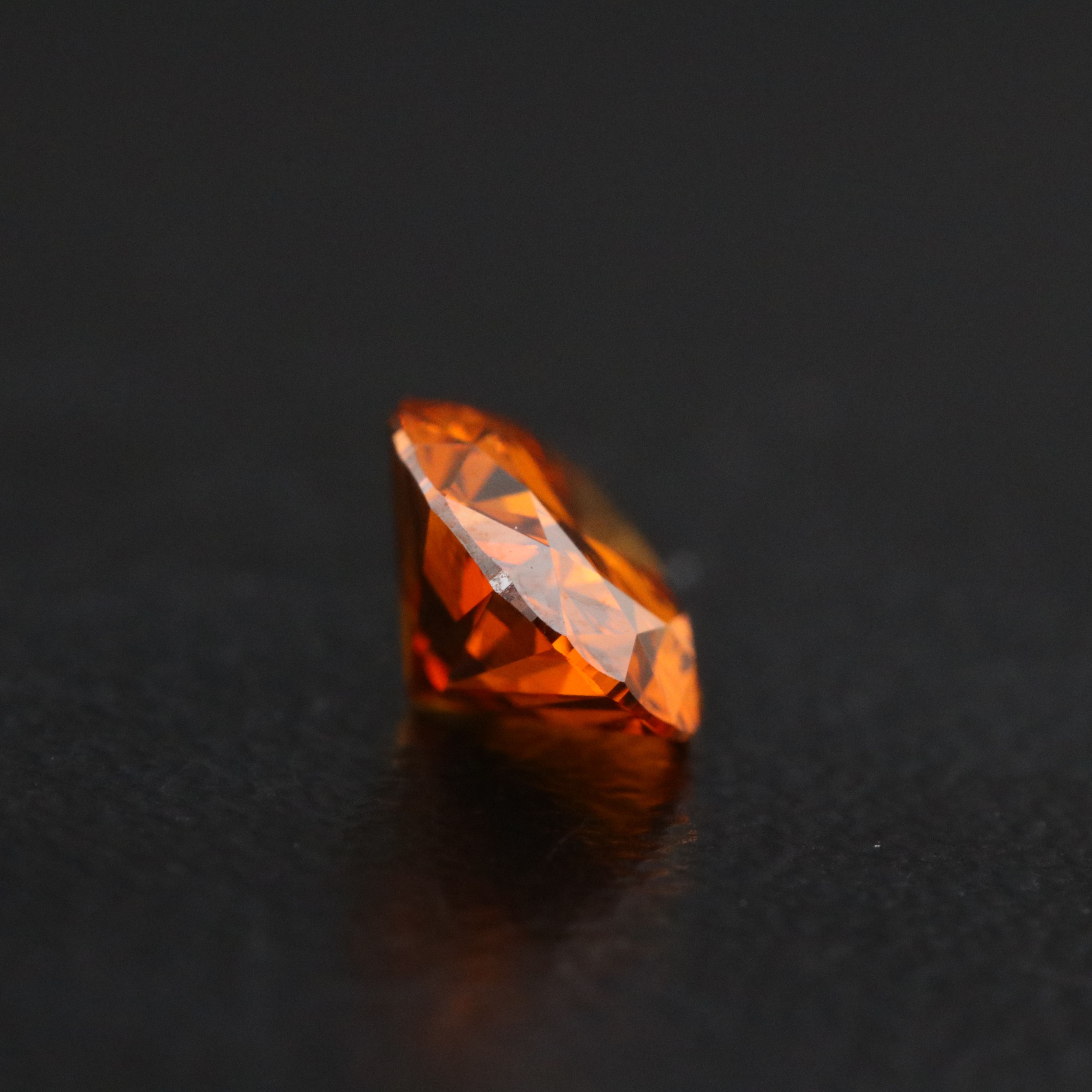 Loose 1.09 CT Lab Grown Fancy Orange Diamond with IGI Report
