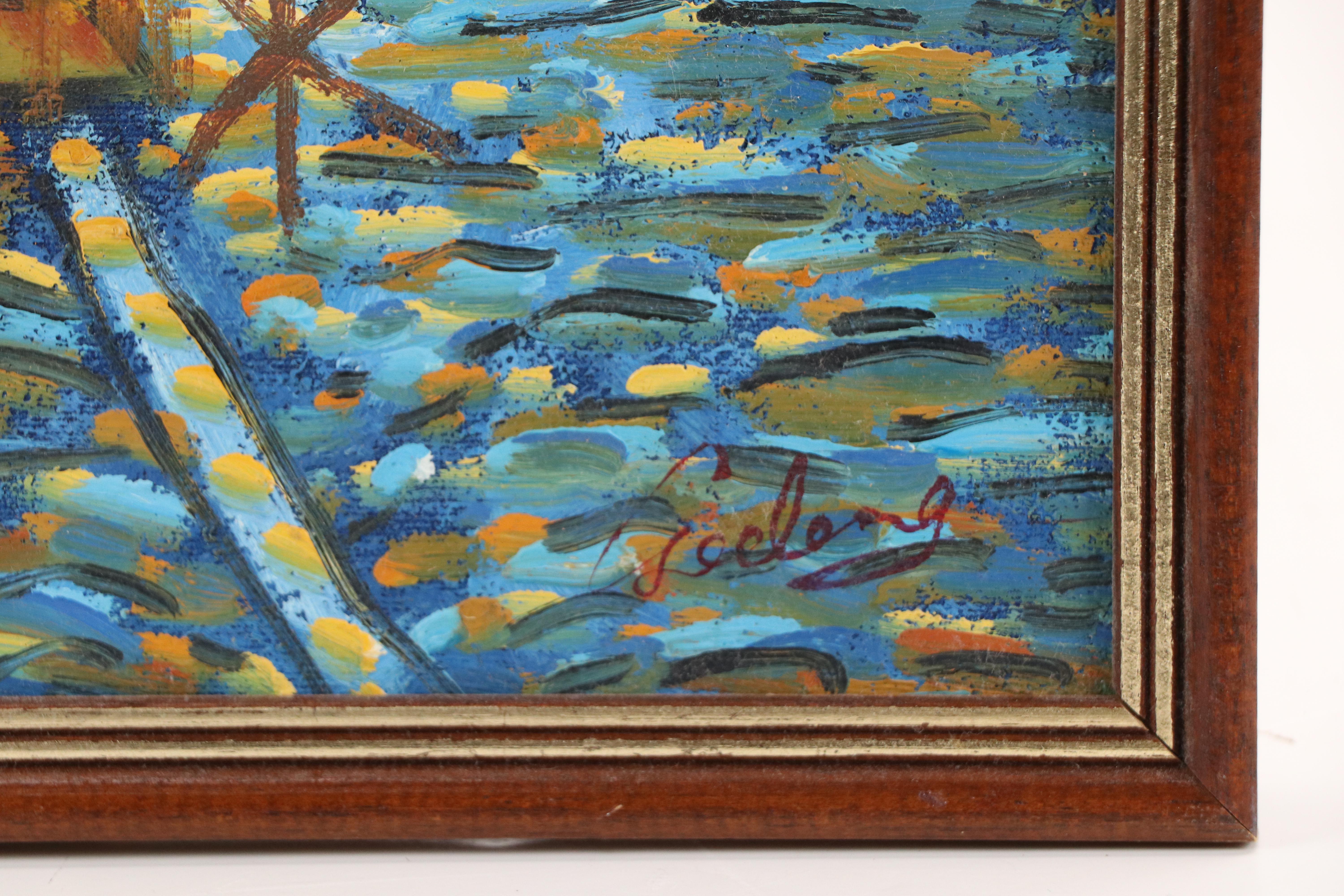 Master Copy Oil Painting of Van Gogh Piece, Mid to Late 20th Century