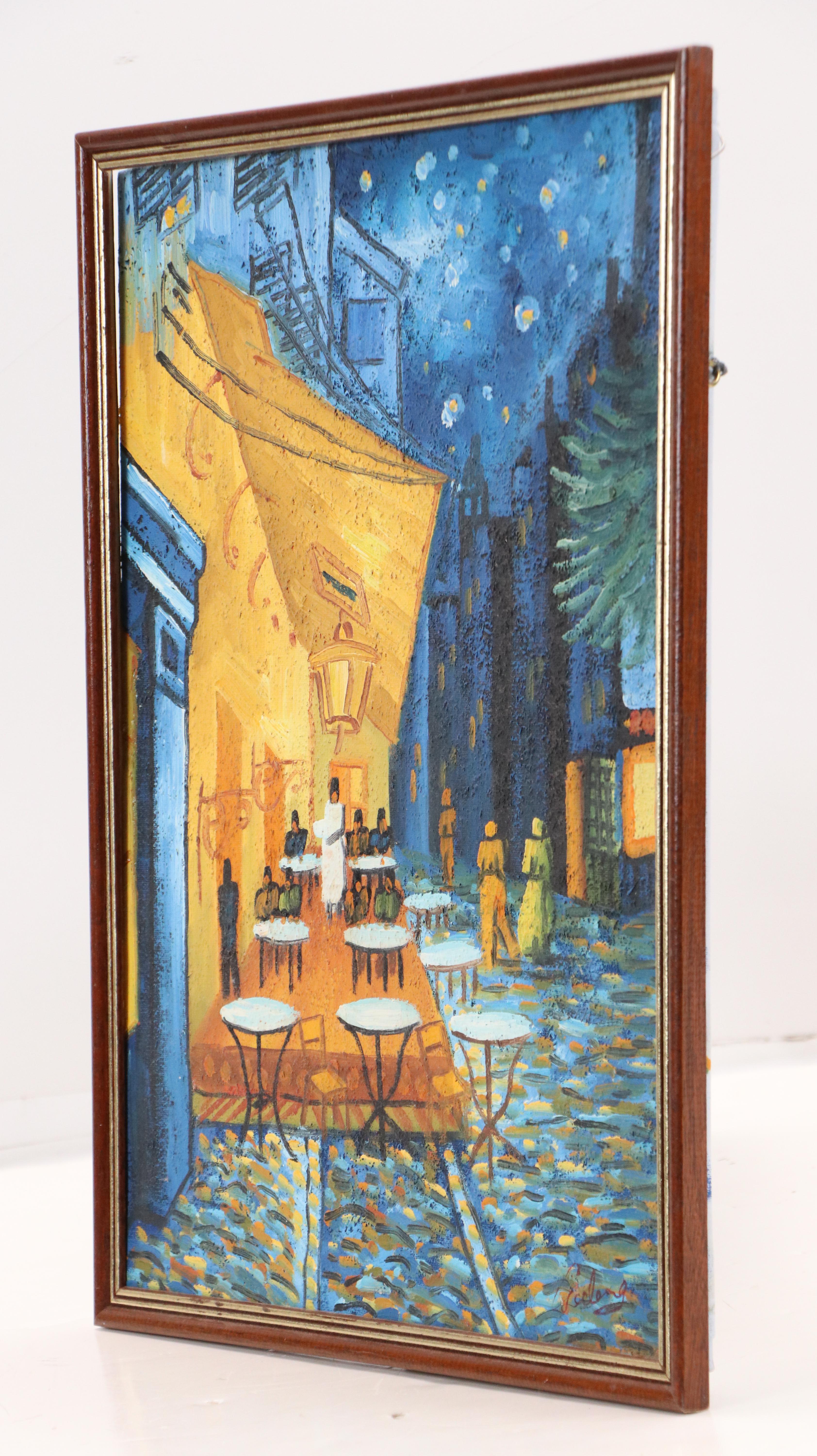 Master Copy Oil Painting of Van Gogh Piece, Mid to Late 20th Century