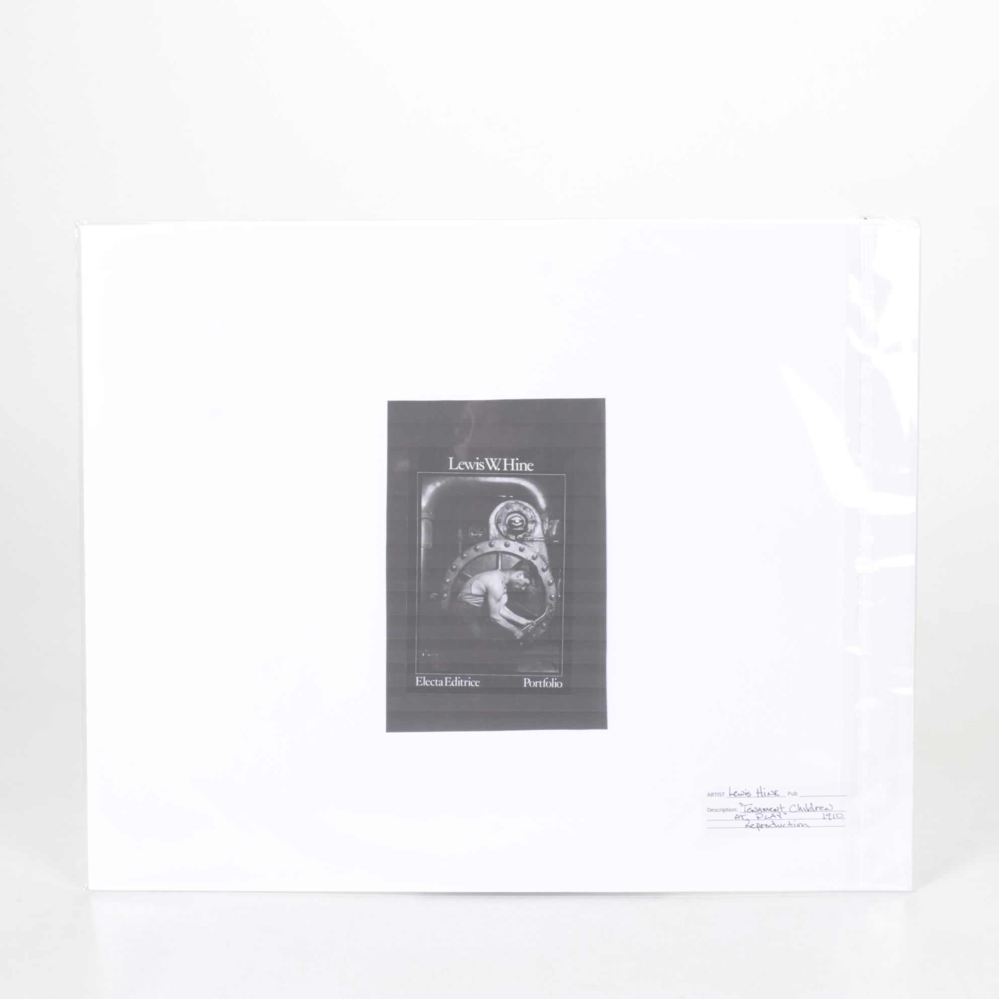 Photogravure "Testament Children at Play" After Lewis Hine