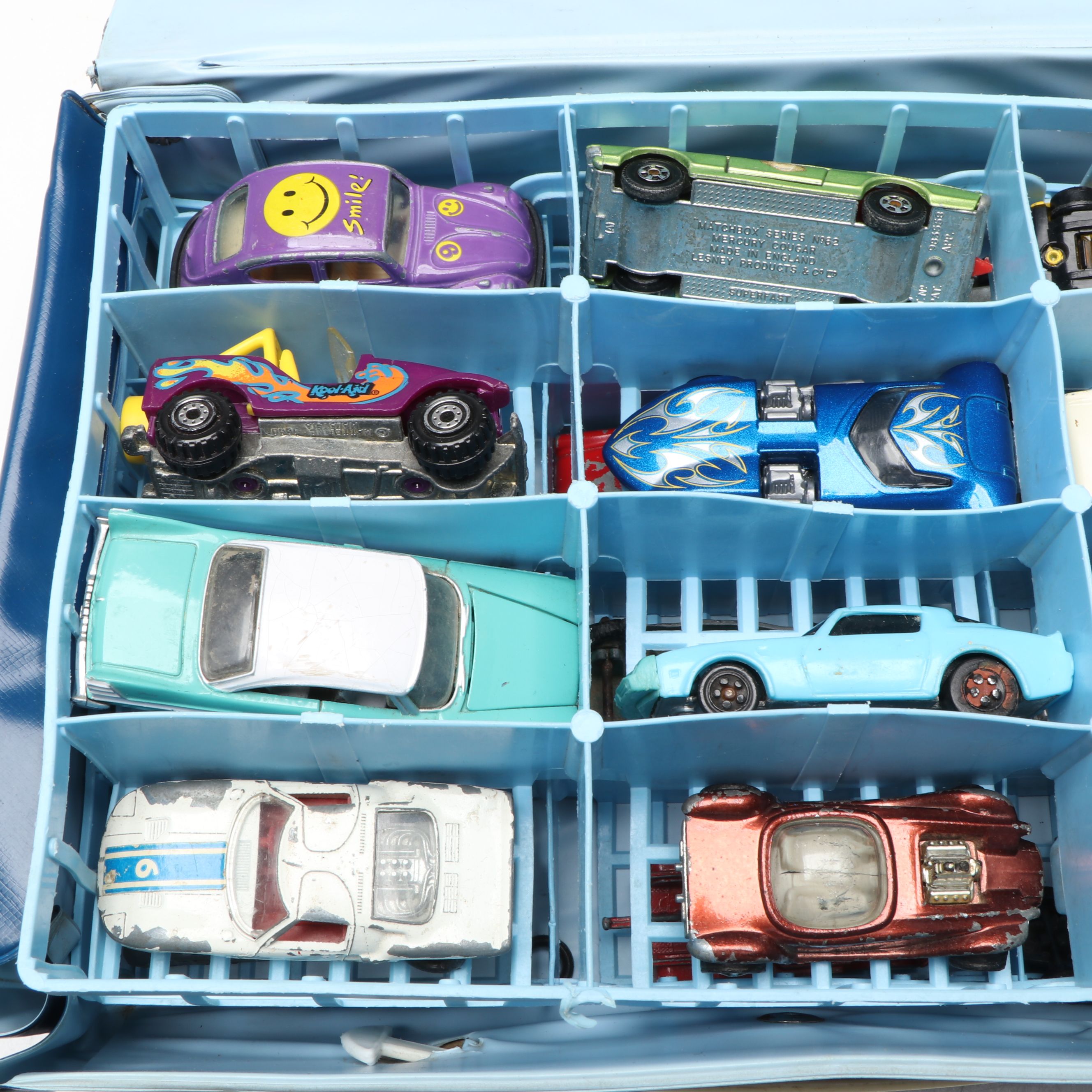 Matchbox, Hot Wheels and Other Vintage Diecast Metal Cars with Cases