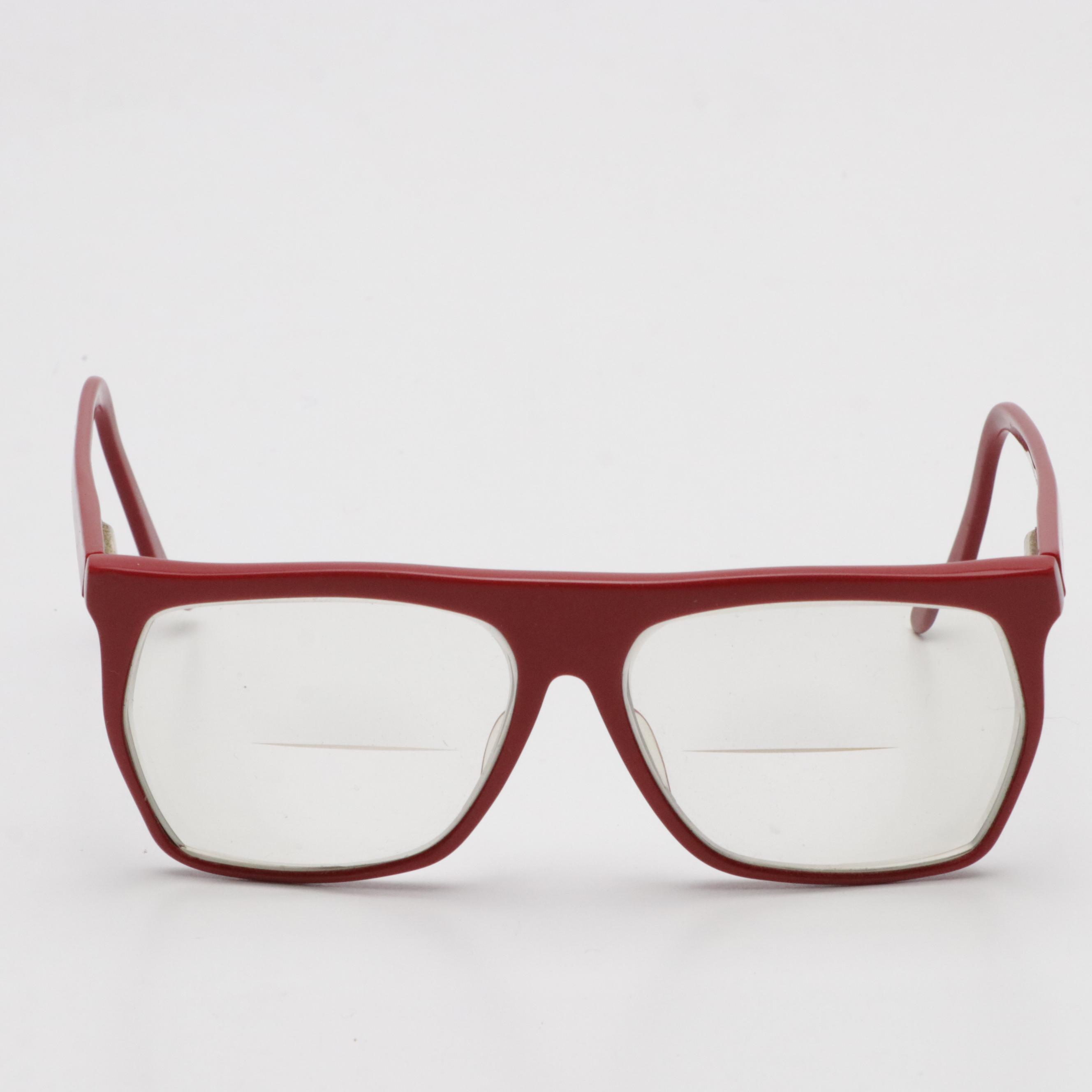 Luxotica Vintage Oversized Avant Garde Bifocal Eyeglasses