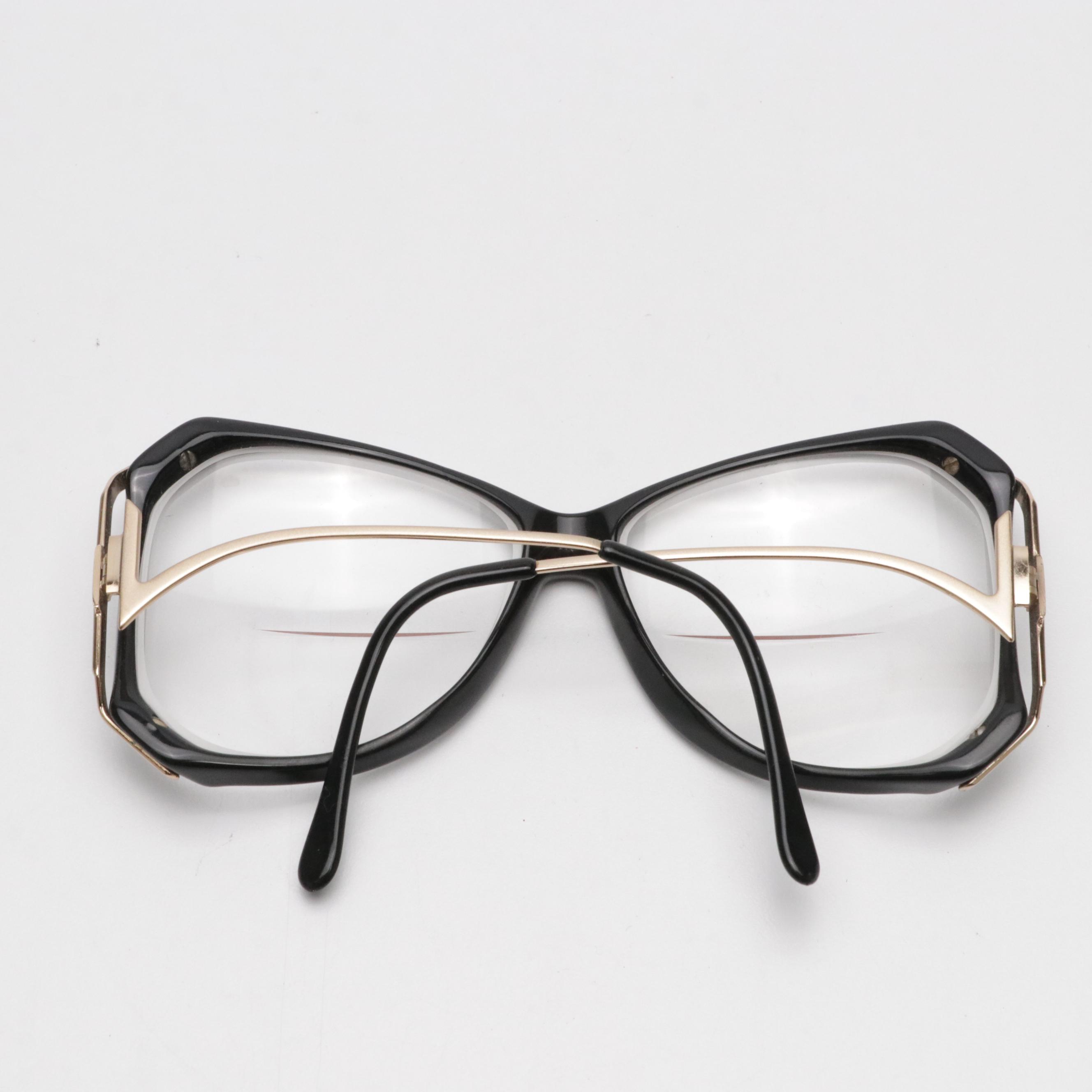 Luxotica Vintage Oversized Avant Garde Bifocal Eyeglasses