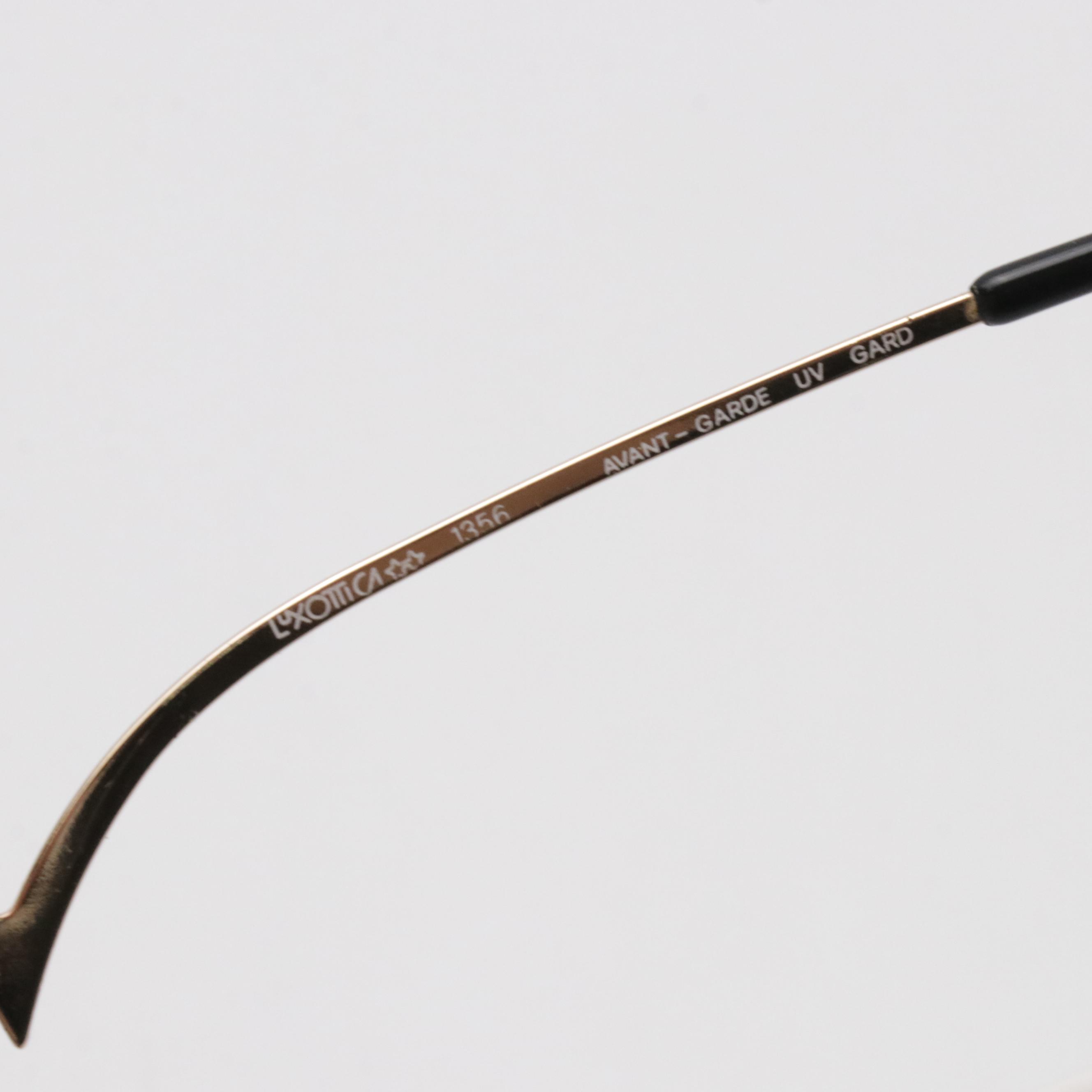 Luxotica Vintage Oversized Avant Garde Bifocal Eyeglasses